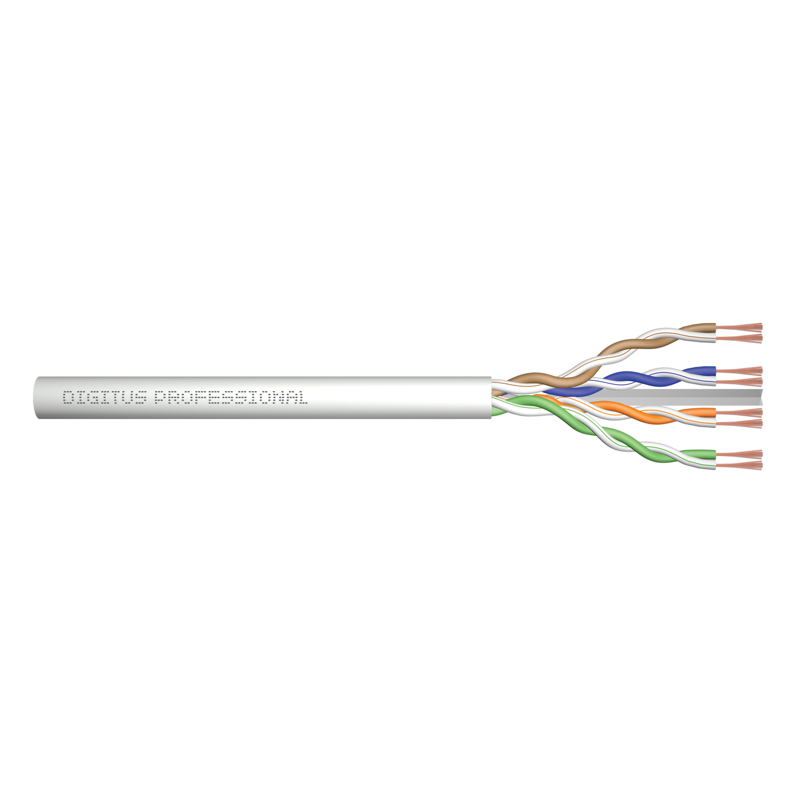 DIGITUS CAT 6 U-UTP Patch Cable Raw Length 305m Paper Box AWG 26/7 LSZH Simplex Color Grey