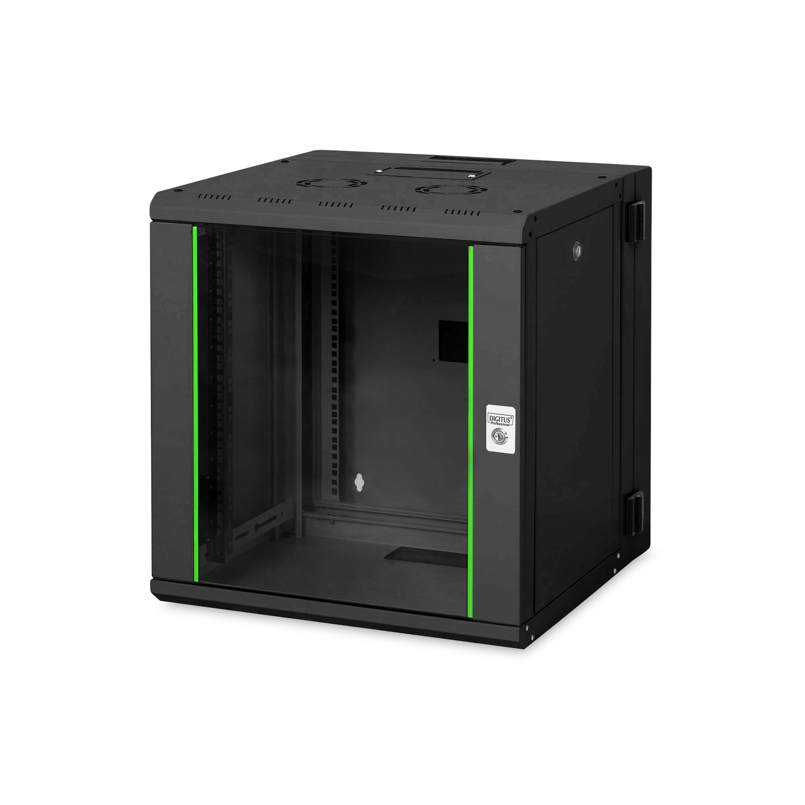 DIGITUS Wall-mounted Enclosure Unique Series Black 12U 600x600mm