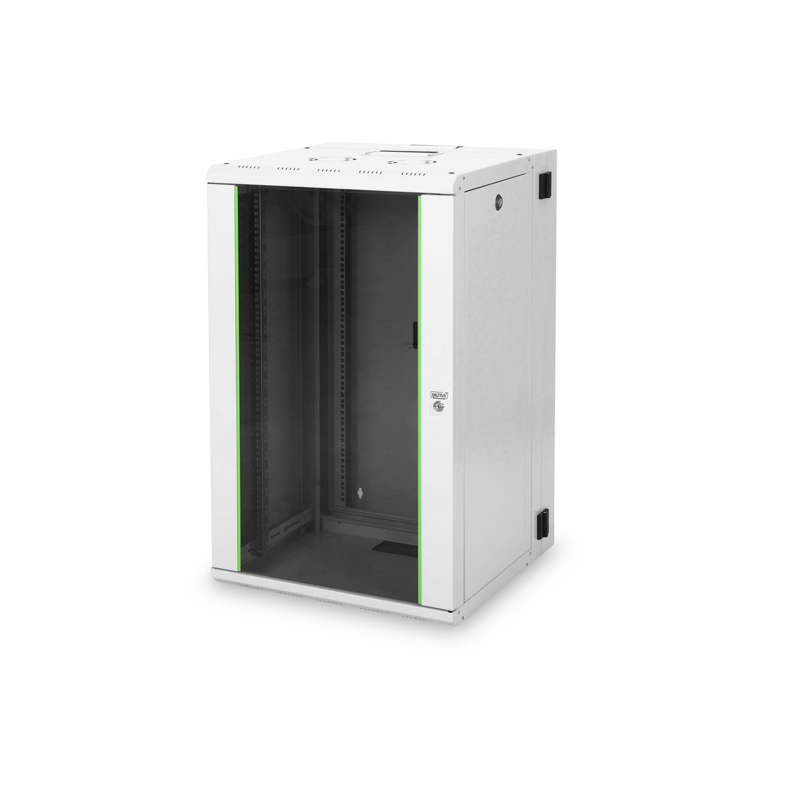 DIGITUS 20U Wall-mounted Enclosure with Swivel Frame Gray RAL 7035 Powder Coating 19 DN-19 20-U-3