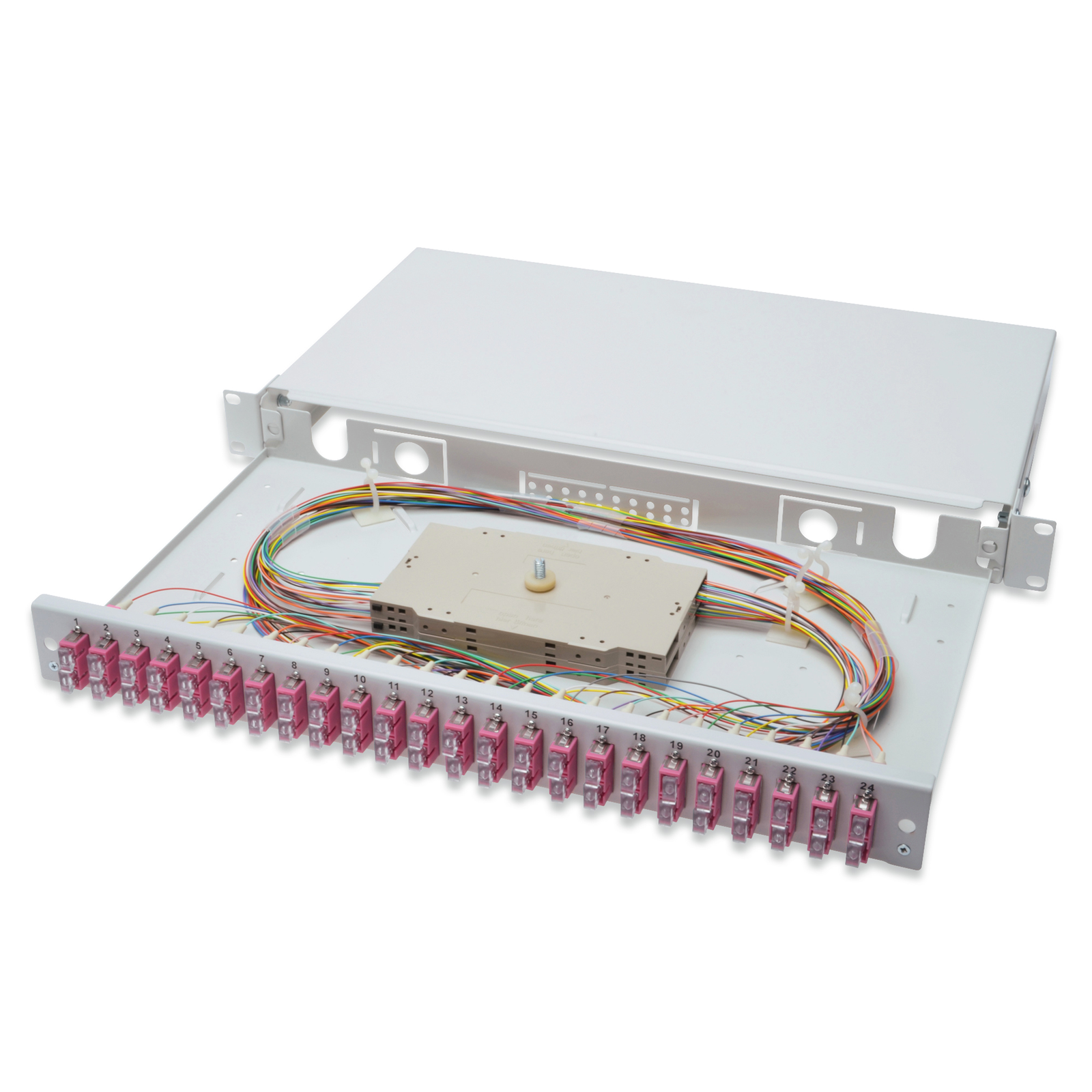 Digitus Fibre Optic Splice Box 1U Equipped 24x SC DX OM4