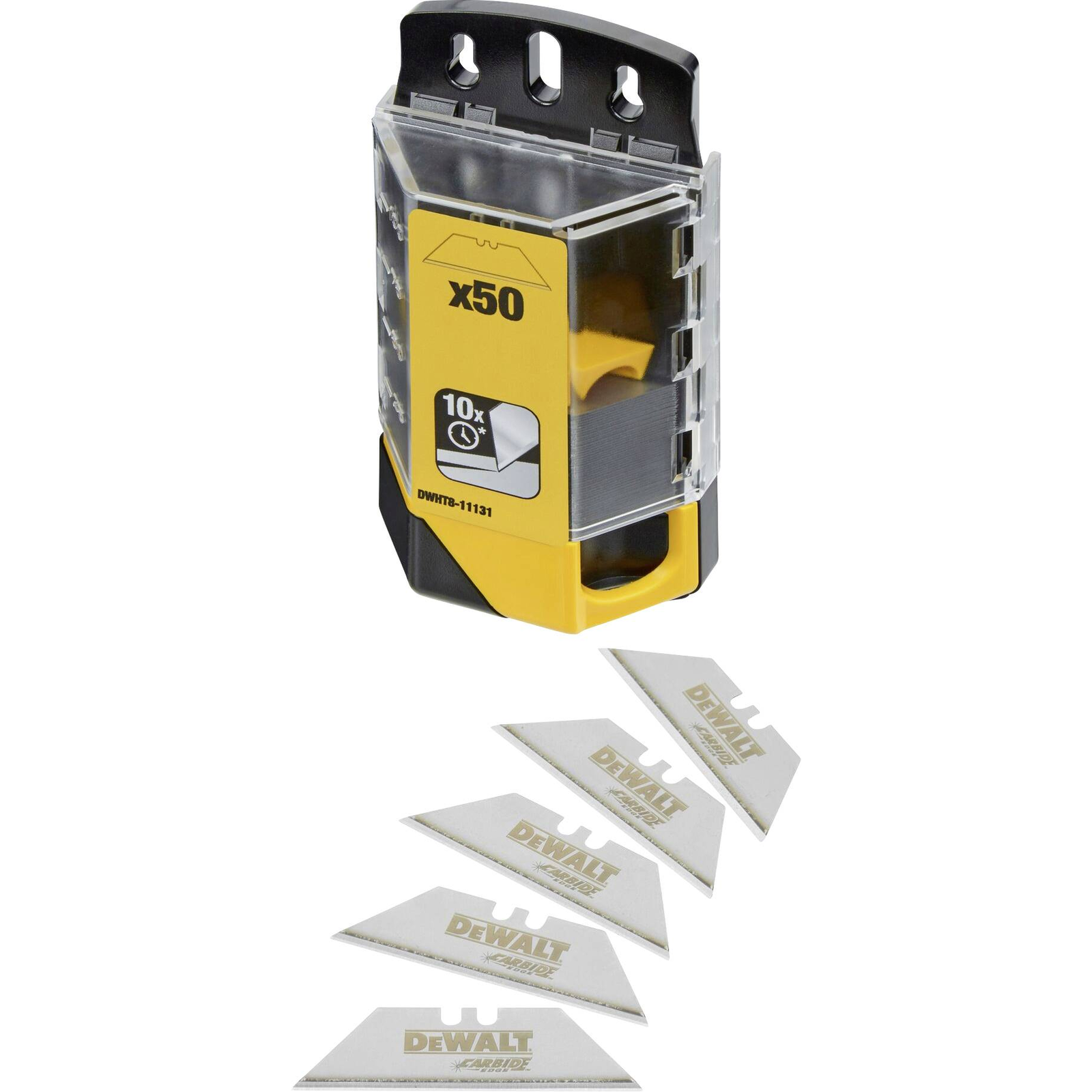 DeWalt Trapezoidal Blades Tungsten Carbide 50 Pcs DWHT8-11131