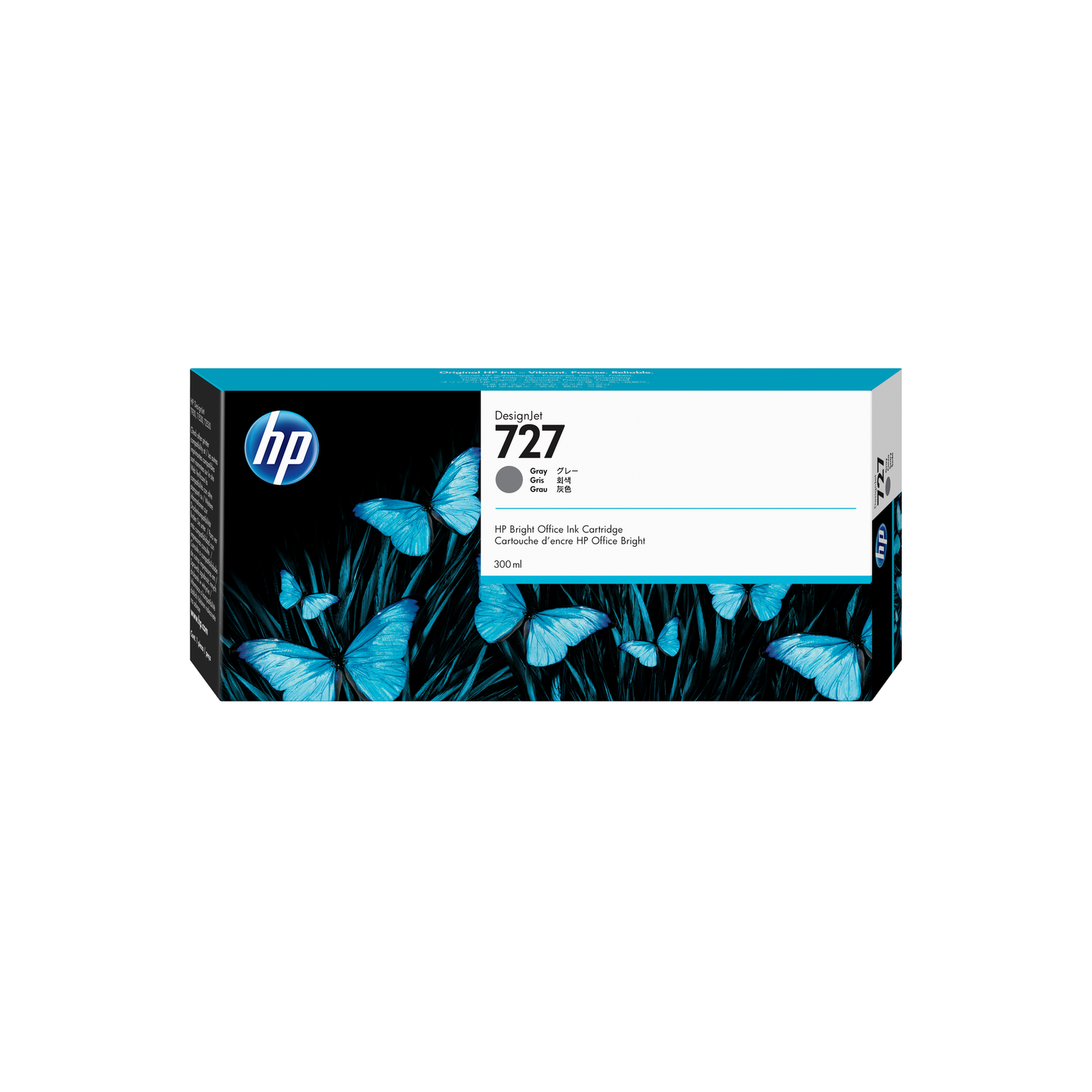 HPI 727 300-ml Gray DesignJet Ink Cartridge