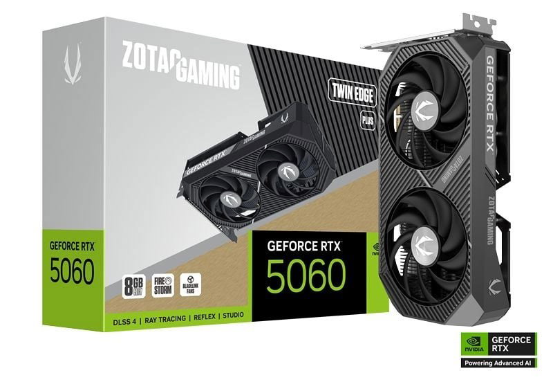 ZOTAC GAMING GeForce RTX 5060 Twin Edge PLUS graphics card