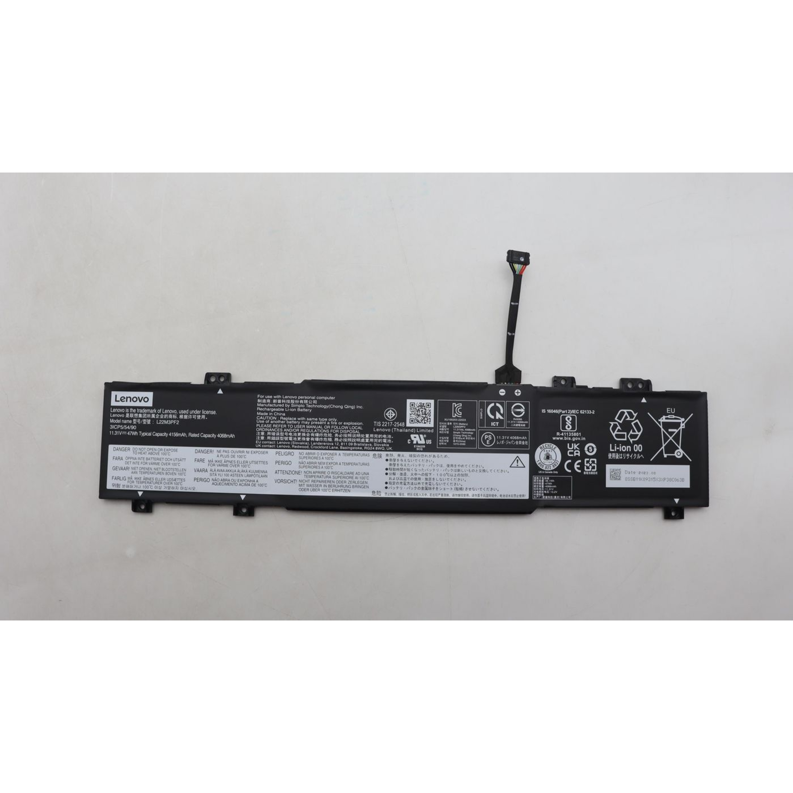 Lenovo Notebook Battery 5B11K09317 11.31 V 4156 MAh Lenovo