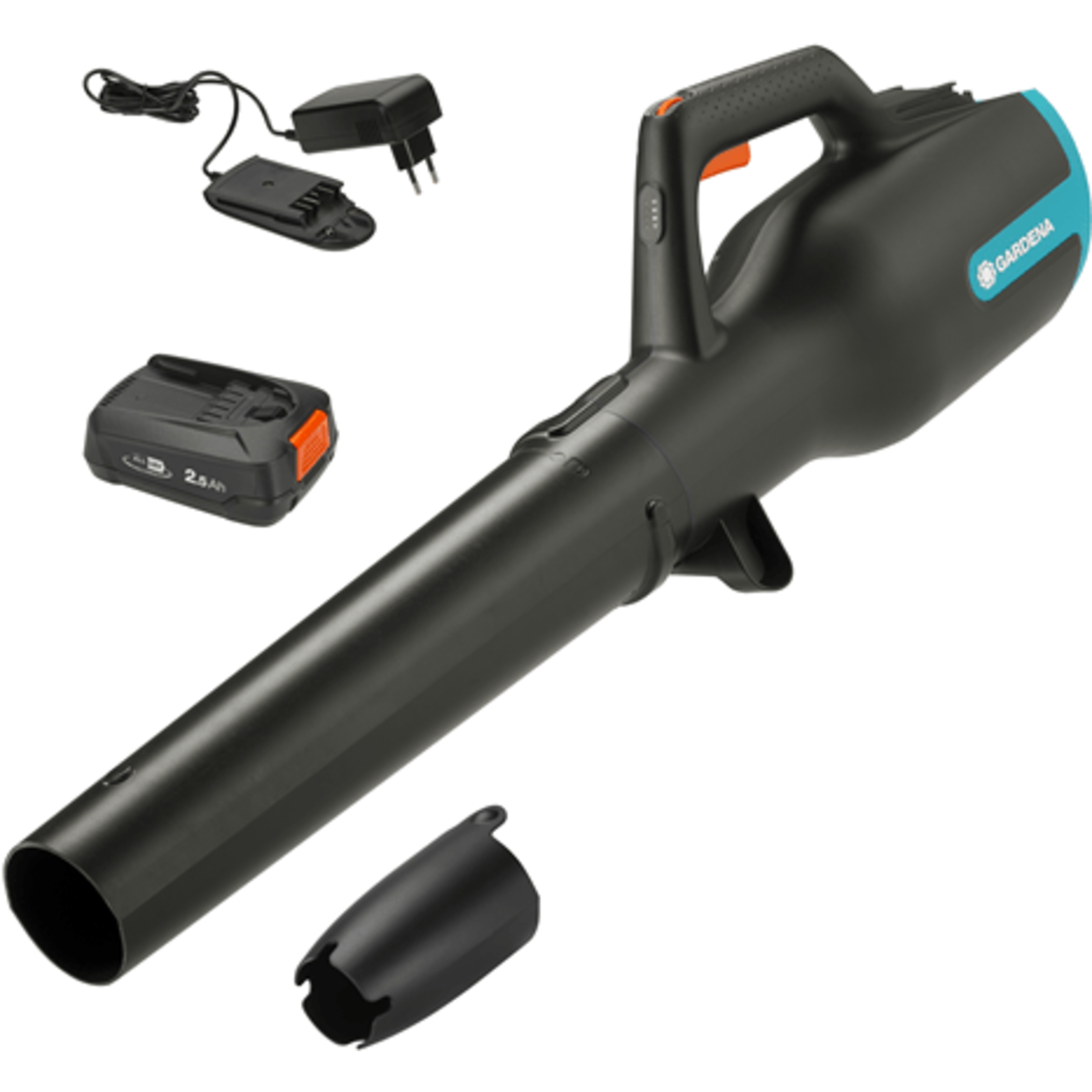 Gardena Cordless Blower PowerJet 18V Ready-To-Use-Set Grey/turquoise