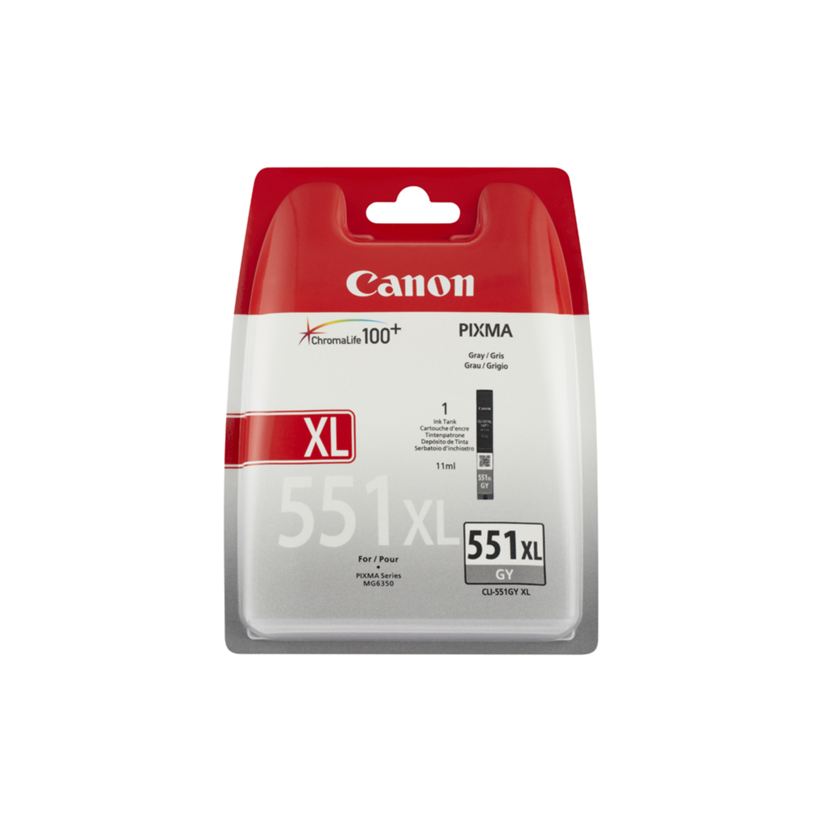 CANON CLI-551XL GY BL INK CARTRIDGE GREY 1-PACK BLISTER with ALARM