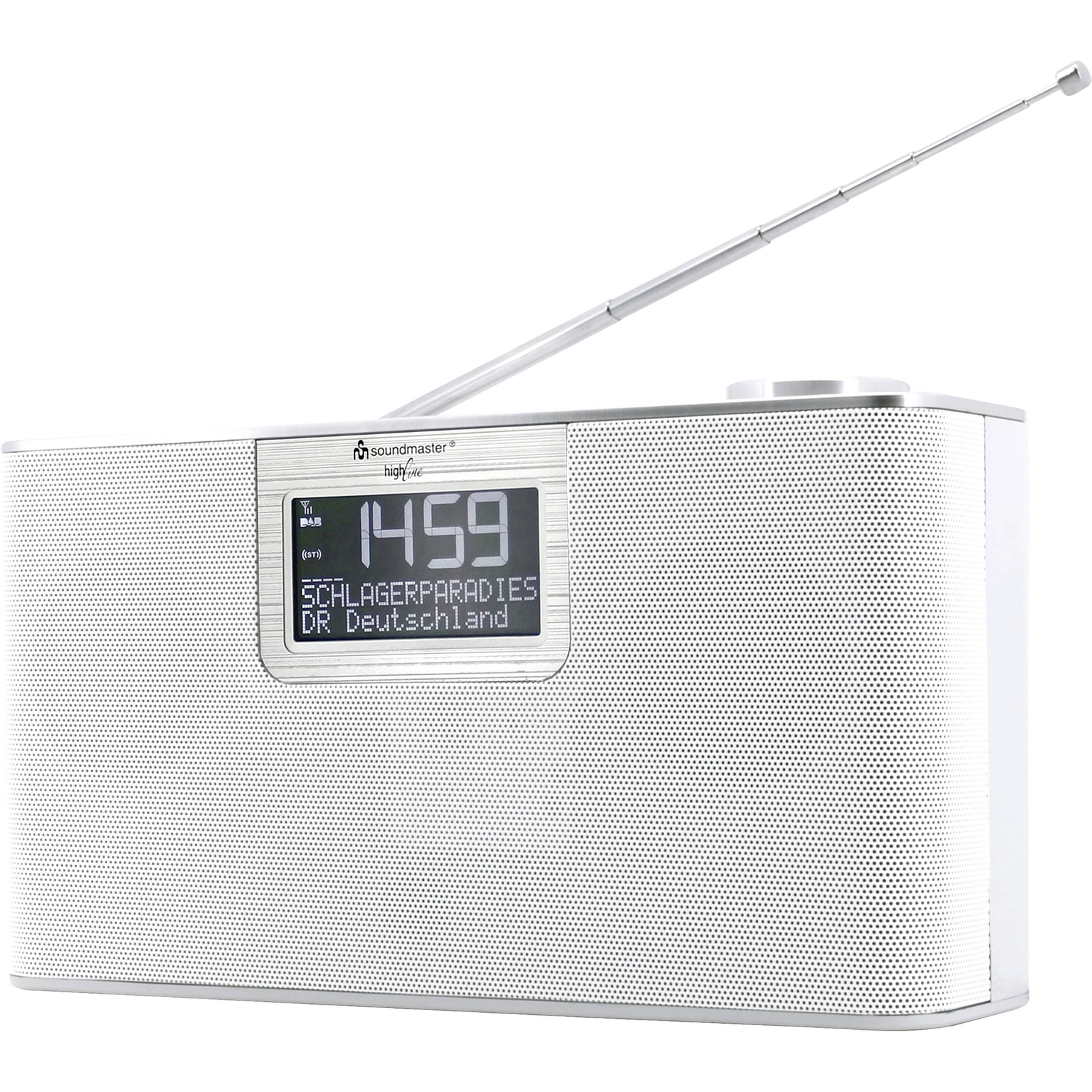 soundmaster Table Radio DAB+ FM AUX Bluetooth SD USB Hands-free Function Incl. Microphone White