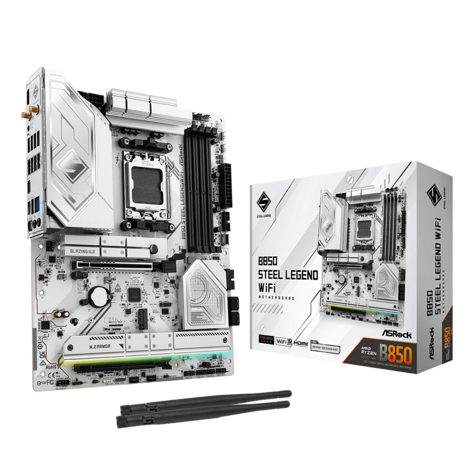 ASRock 90-MXBQS0-A0UAYZ motherboard AM5 DDR5