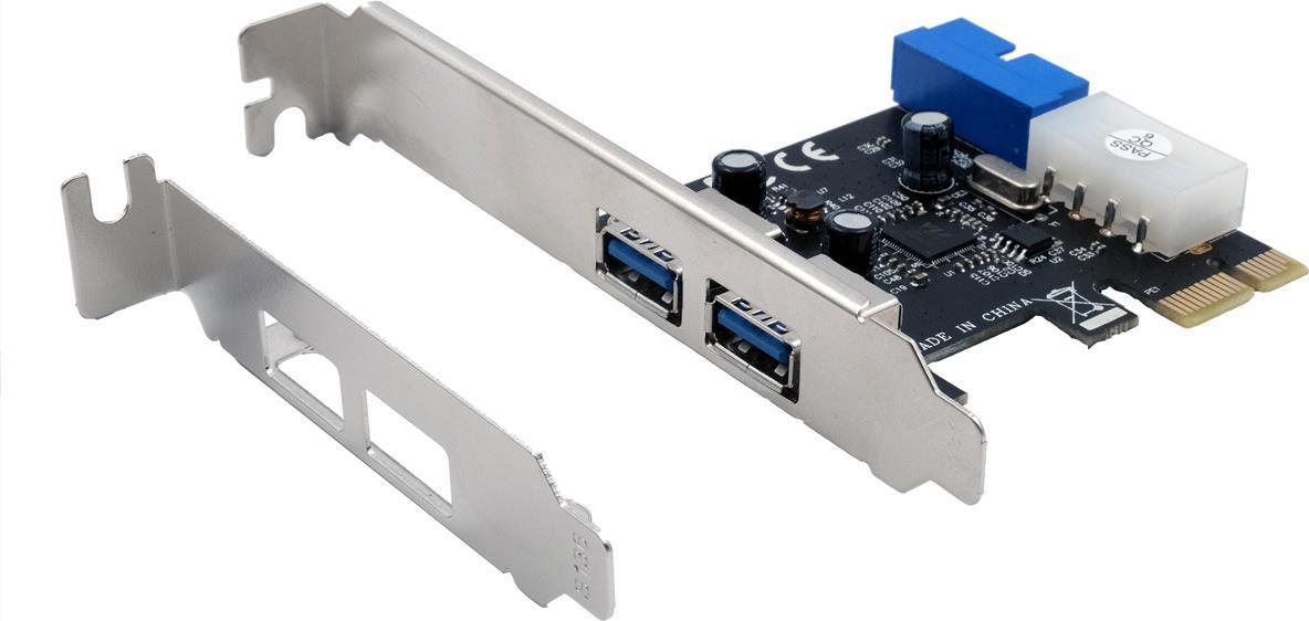 Exsys GmbH PCIe USB 3.2 Gen 1 Card with 2+2 Ports VIA Chipset EX-11049 PCI Express