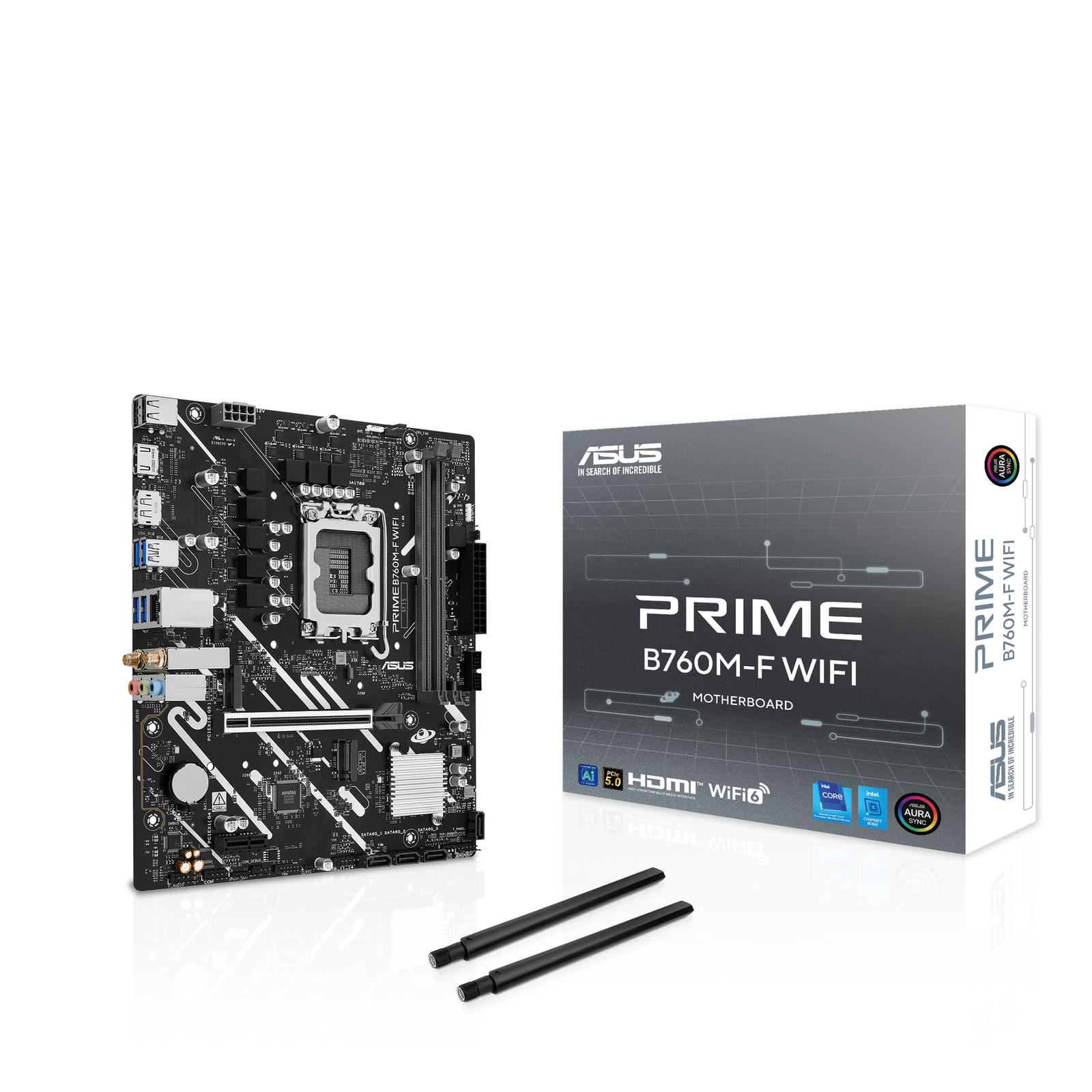 ASUS 1700 B760M-F WIFI PRIME DDR5/2xM.2/DP/HDMI