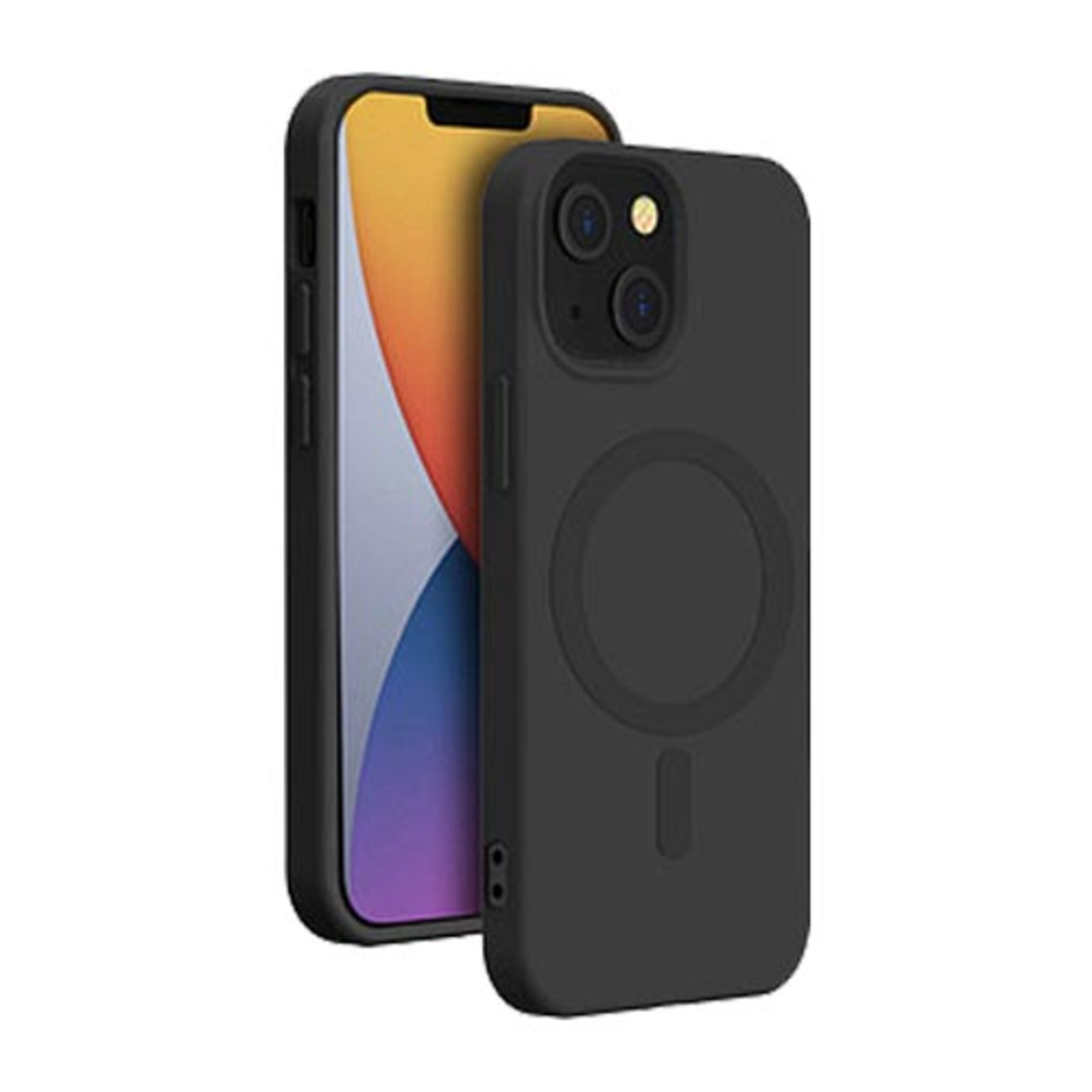 Bigben Interactive Soft Case with MagSafe Mobile Phone Cover for Apple IPhone 14 Black