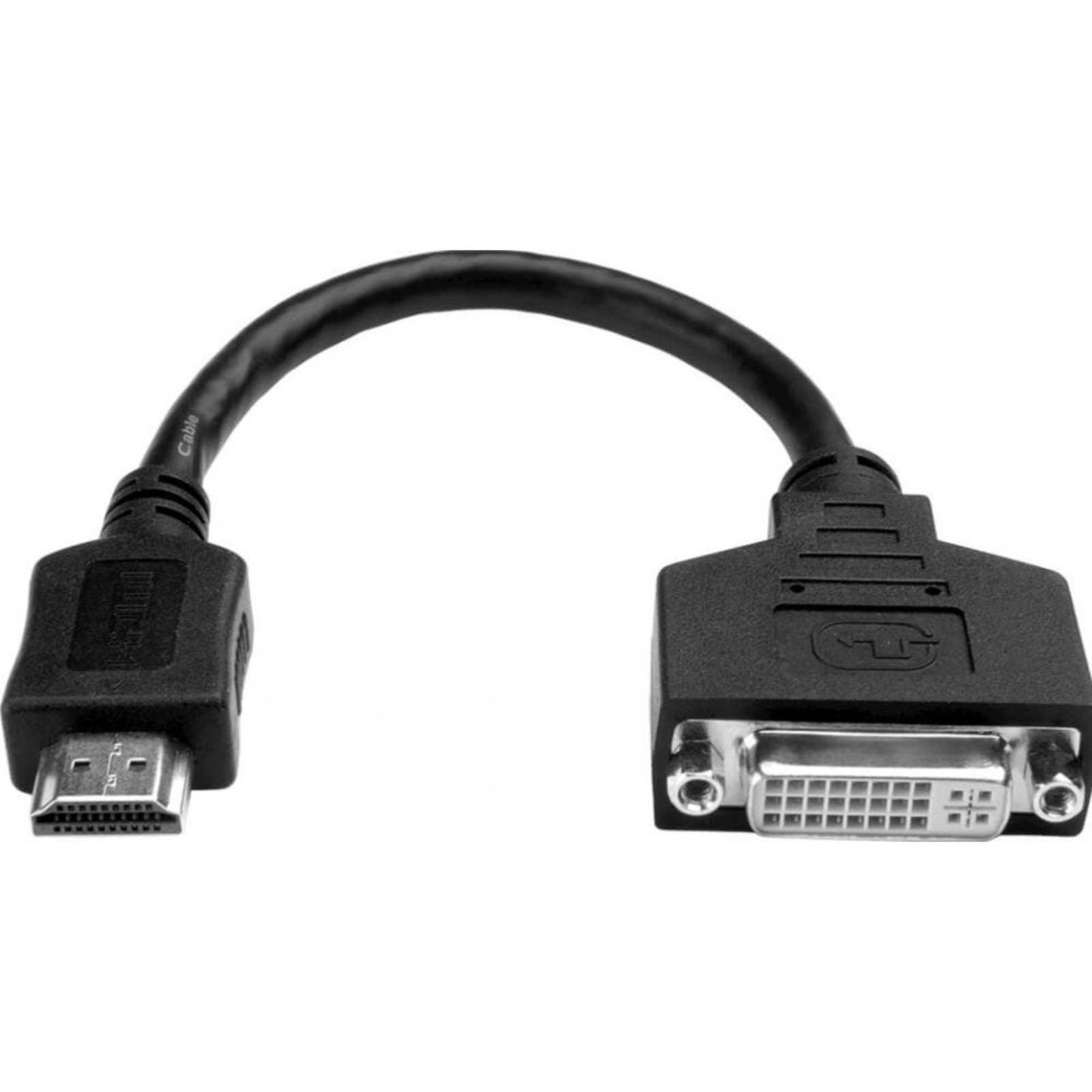 Eaton Tripp Lite HDMI to DVI Adapter Video Converter HDMI-M DVI-D F 20.32cm 0.2 M Male Female gold