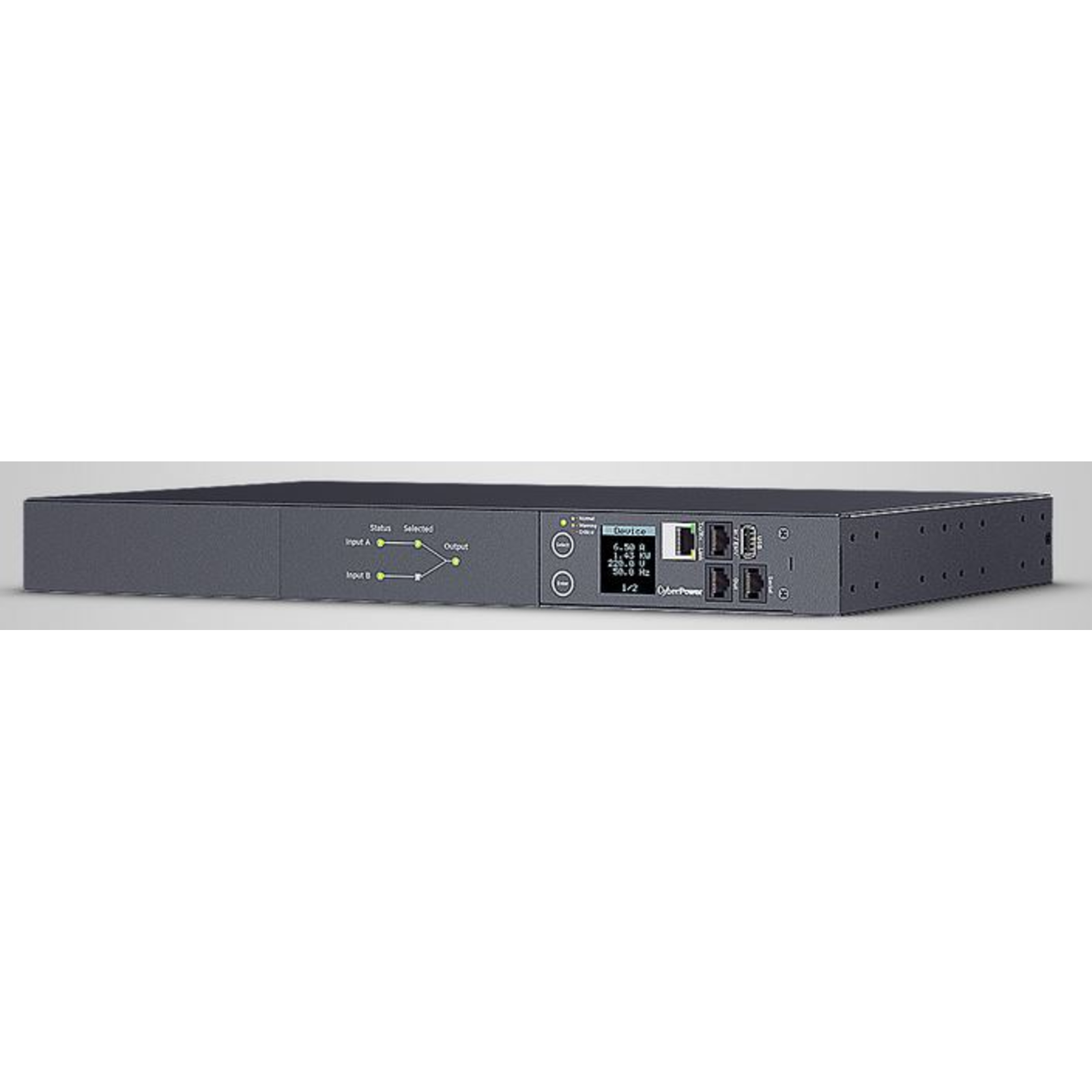 CyberPower PDU ATS Switched 230V16A 1U 8xC132xC19 Output 2xC20 Input (PDU84005)