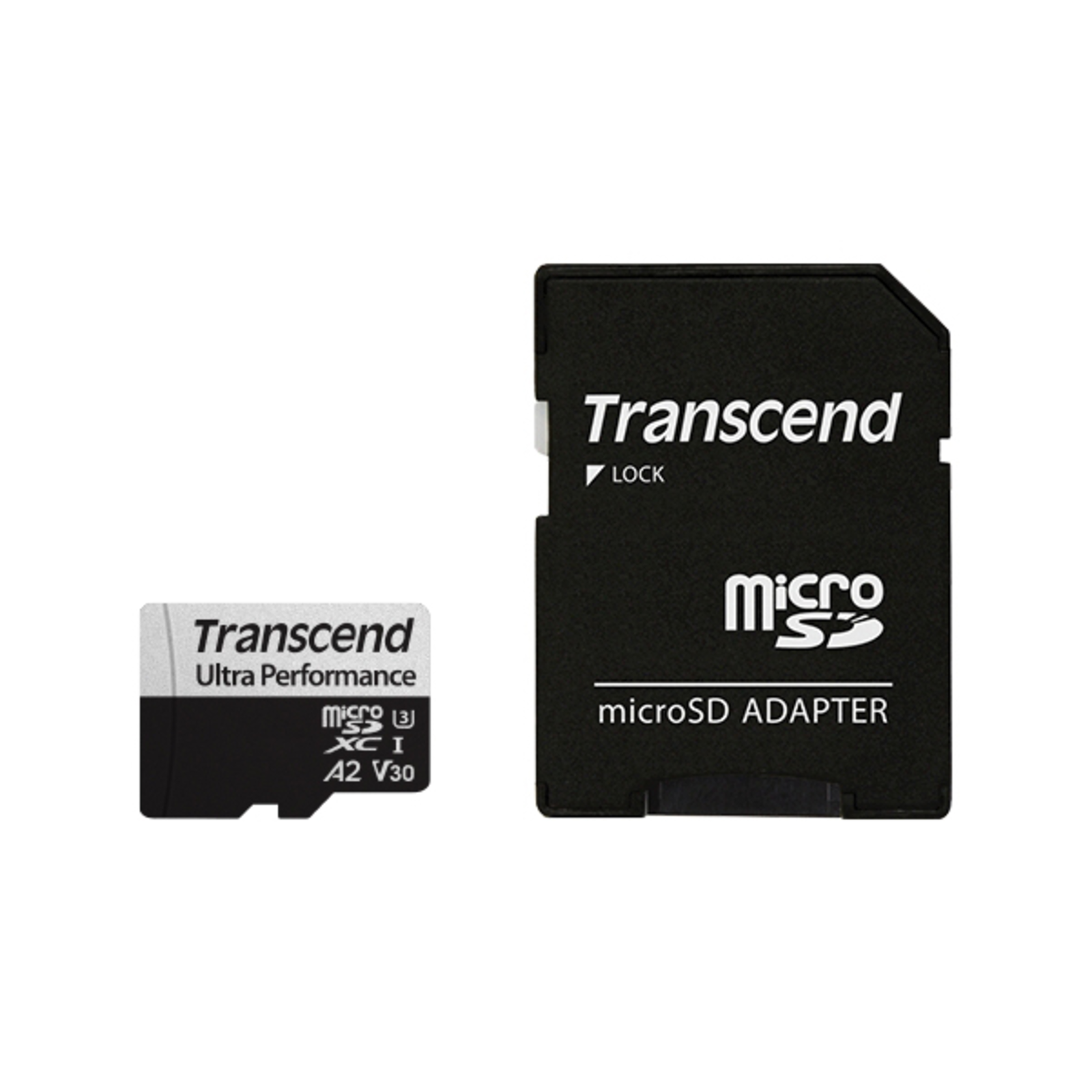 Transcend SD MicroSD Card 128GB SDXC USD340S W/Adapter