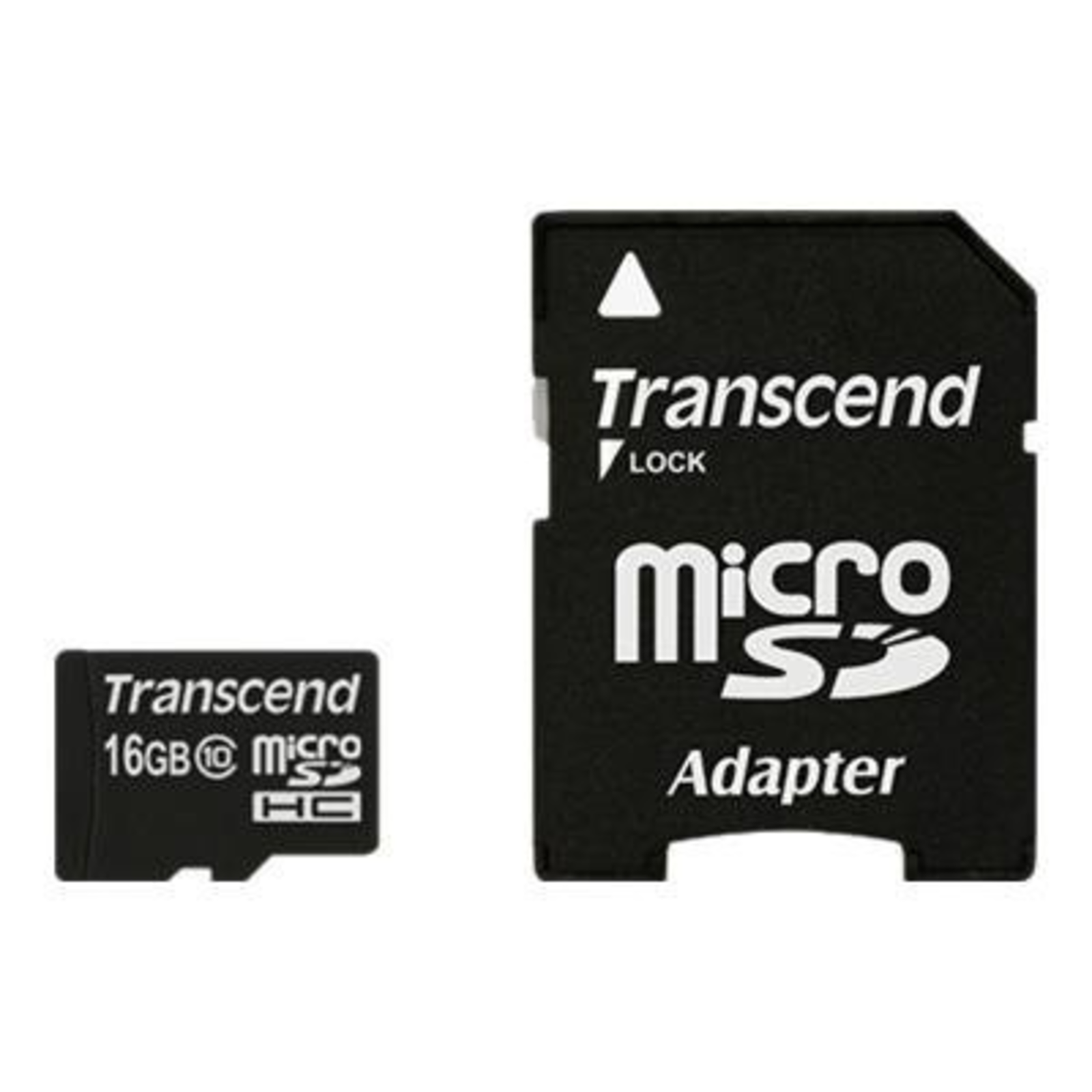 Transcend Flash Memory Card MicroSDHC-SD Adapter Included