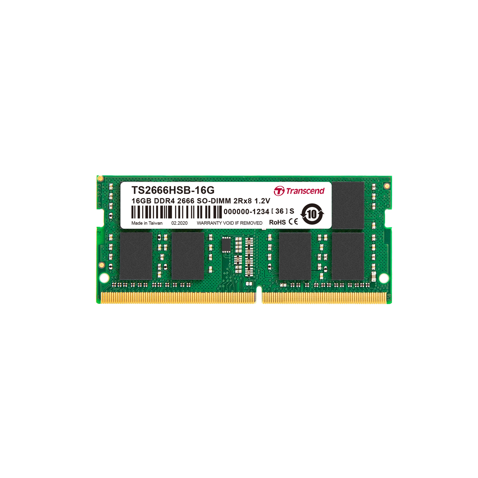 Transcend SO-DIMM 16 GB DDR4-2666 TS2666HSB-16G