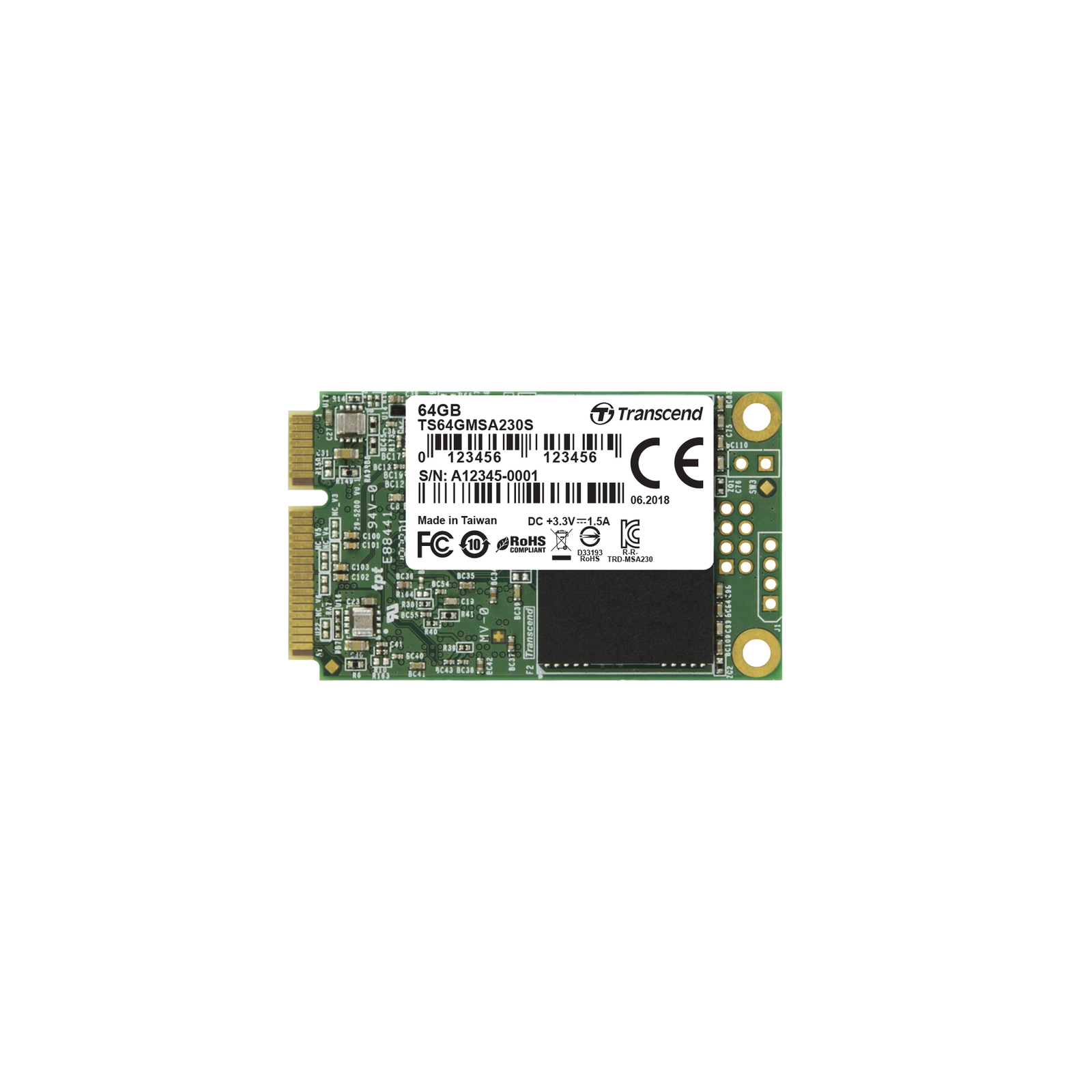 Transcend 230S 64 GB MSATA SATA 6 Gb S MSATA
