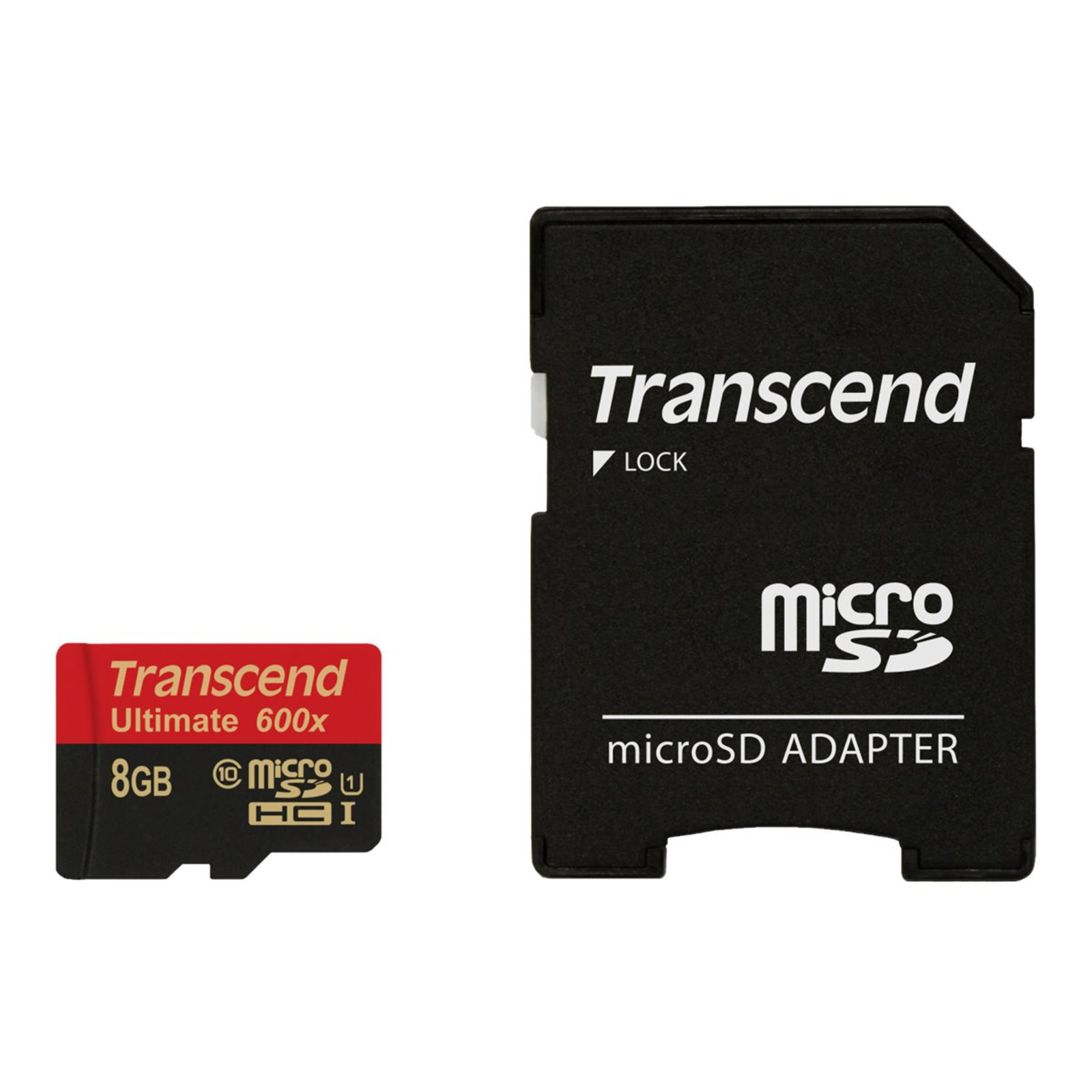 Transcend MicroSDHC MLC8GB Class 10 UHS-I 600x + SD Adapter