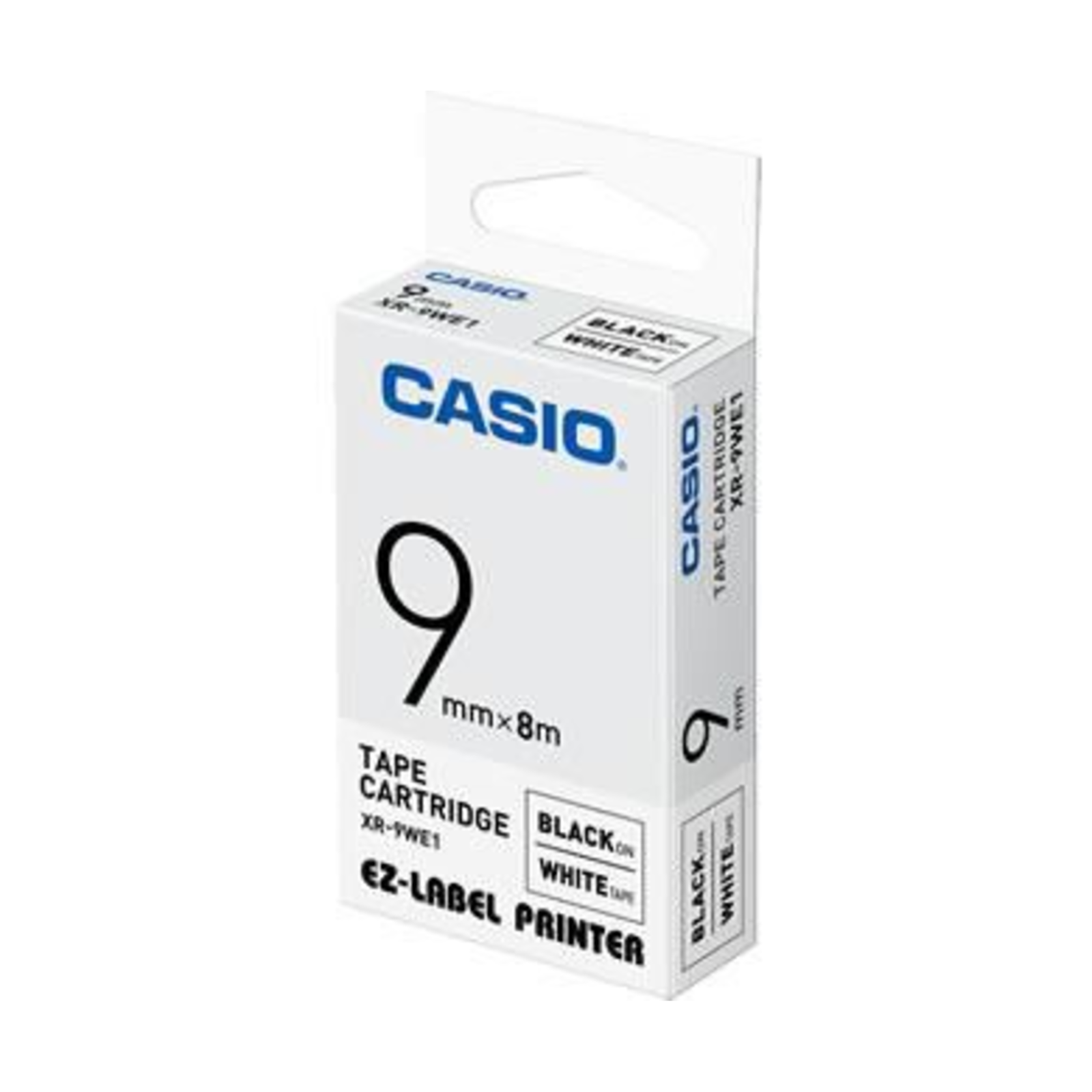 Casio XR-9WE1 Lettering Tape Tape Colour White Font Colour Black 9 Mm 8 M