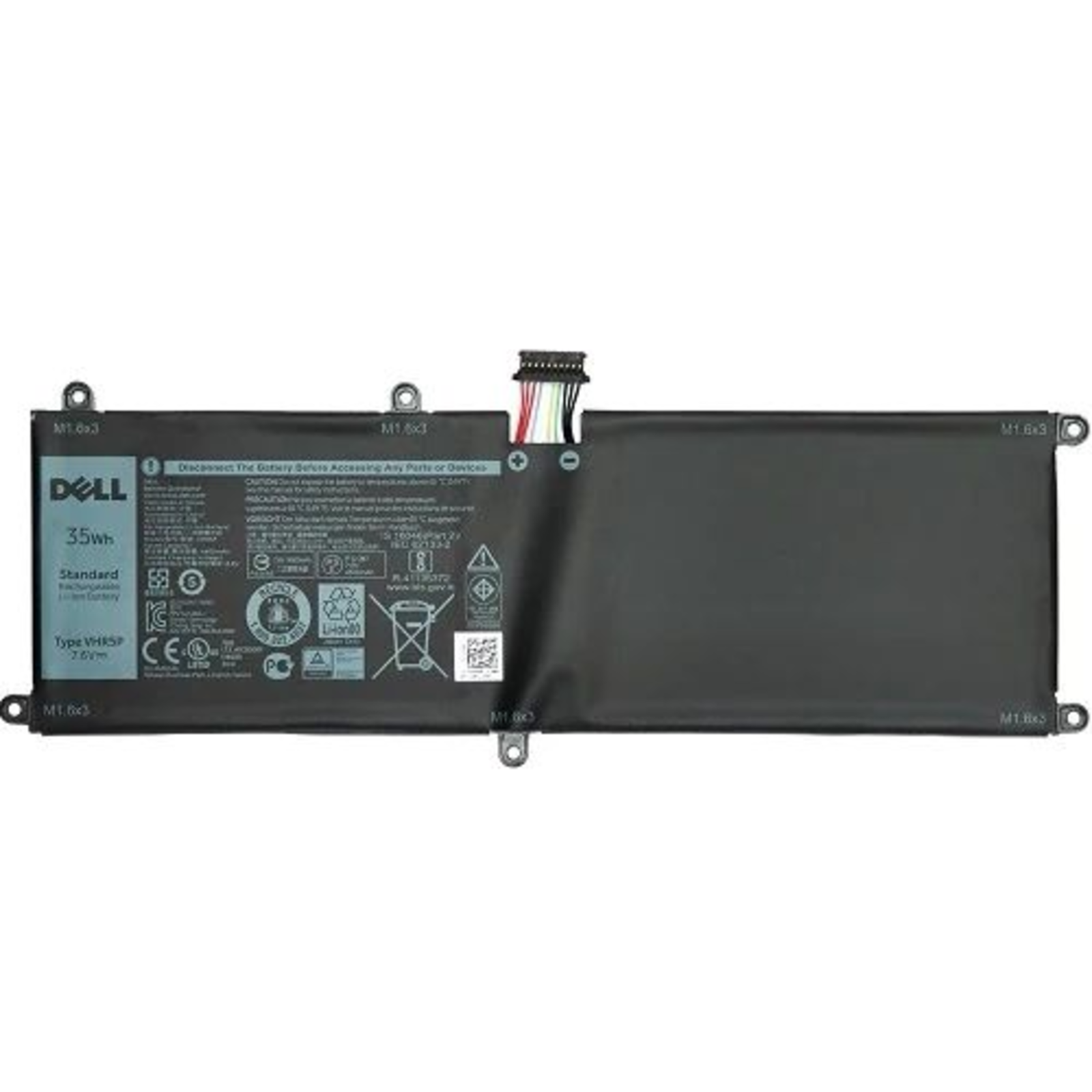 Dell Battery 51Wh for XPS 13 (7390) 2-in-1 Li-polymer 7.6V 6340mAh 51Wh