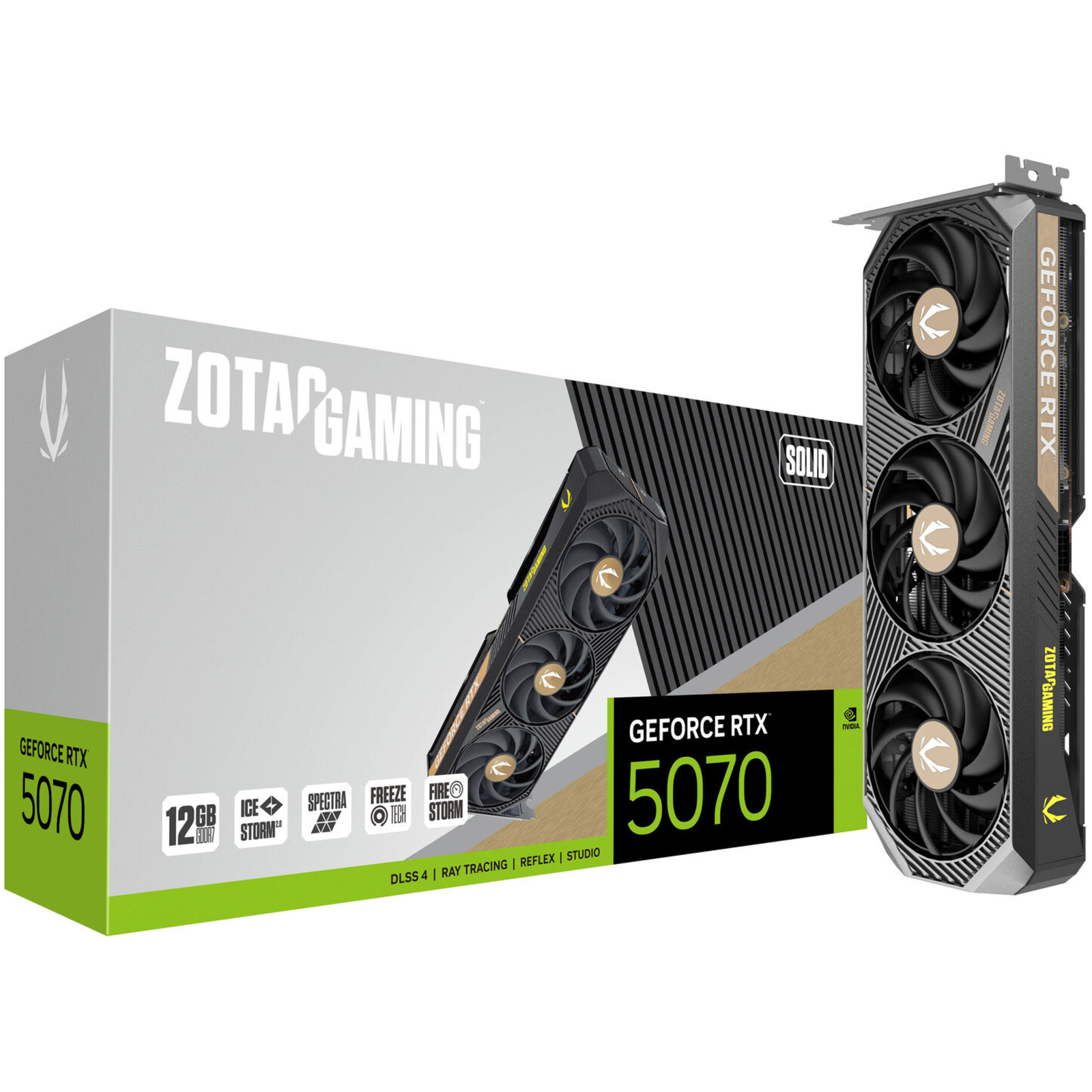 ZOTAC GAMING GeForce RTX 5070 SOLID 12GB GDDR7