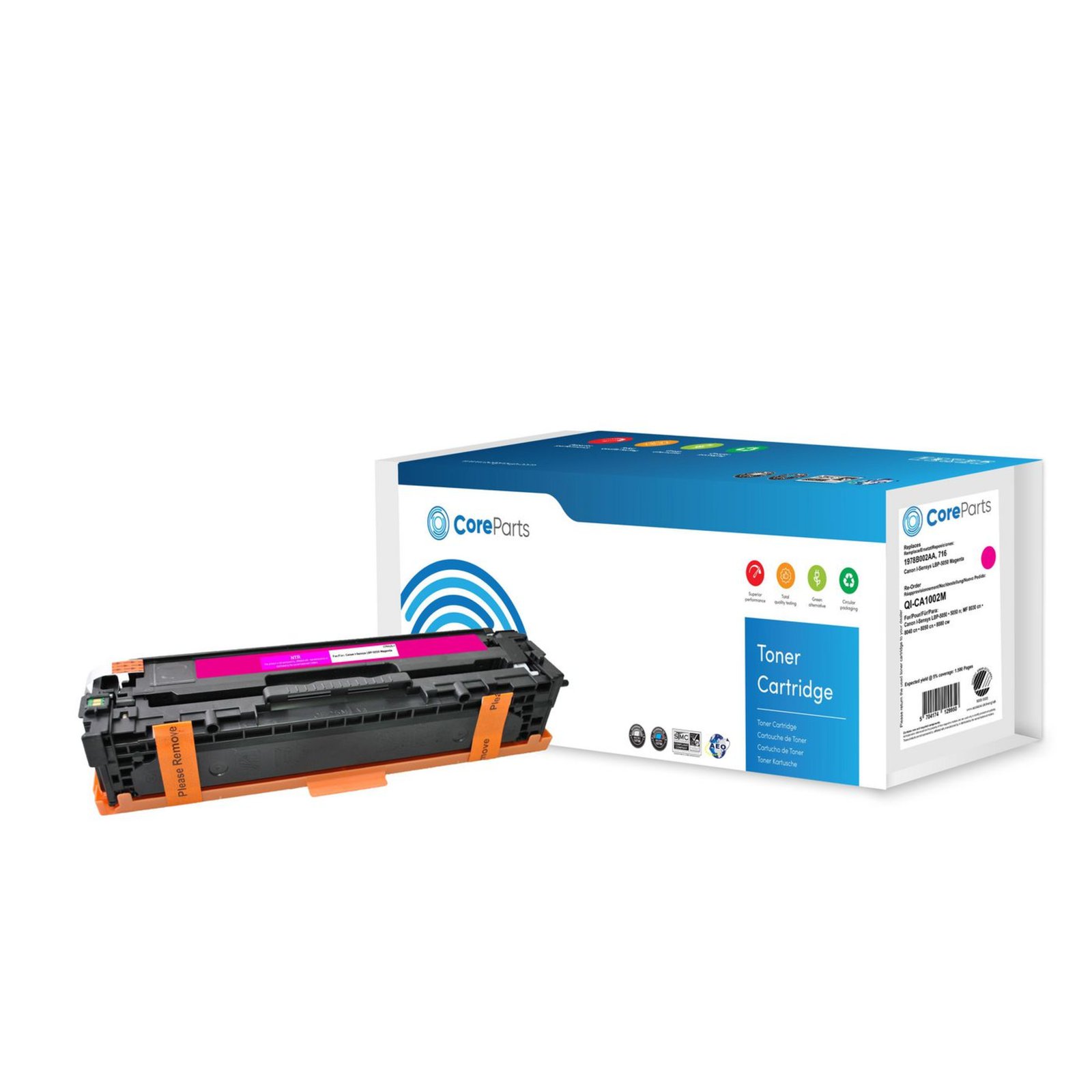 CoreParts Toner magenta 1978B002AA Pages 1.500 Nordic Swan