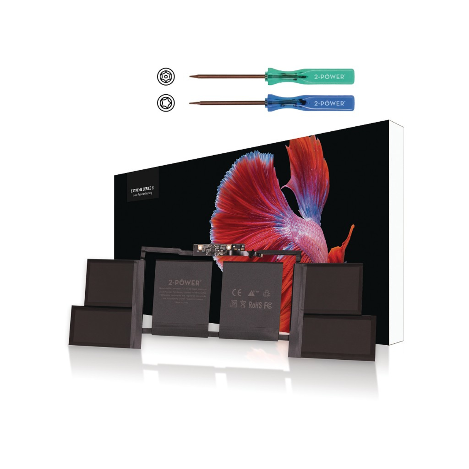2-POWER CBP3739A Apple MacBook Pro 15inch Touch A1707 Late 2016 (EMC3072) Mid 2017 (EMC3162)