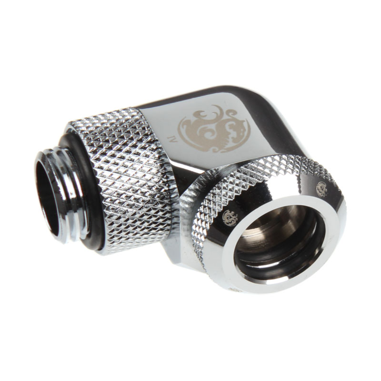 Bitspower International Bitspower BP-E90RML - Brass - Silver - 1/4 inch- 90Degree - Liquid