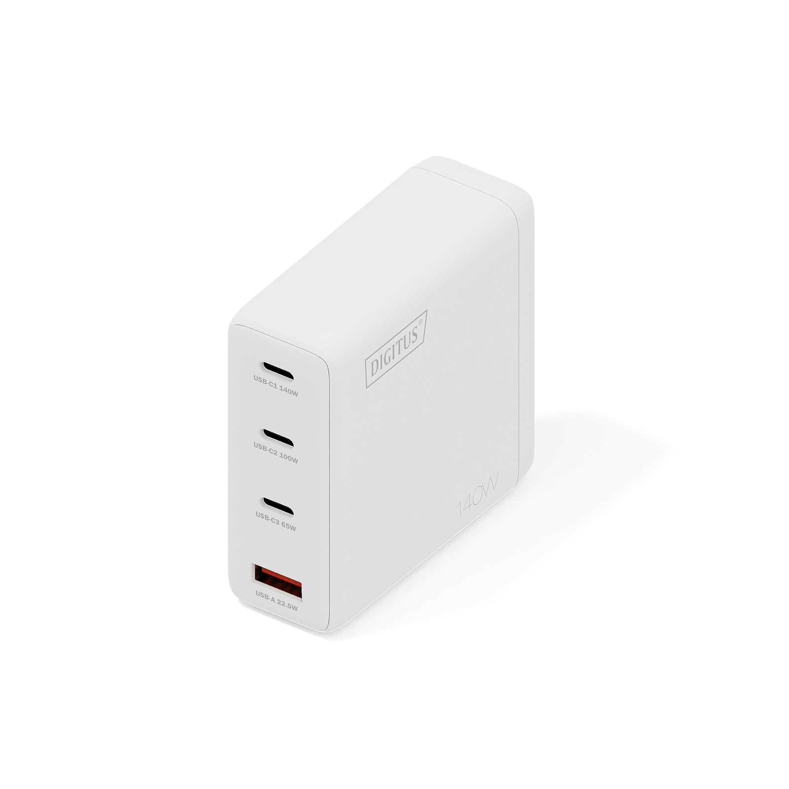 DIGITUS USB GaN Charger 140W 3x USB-C 1x USB-A