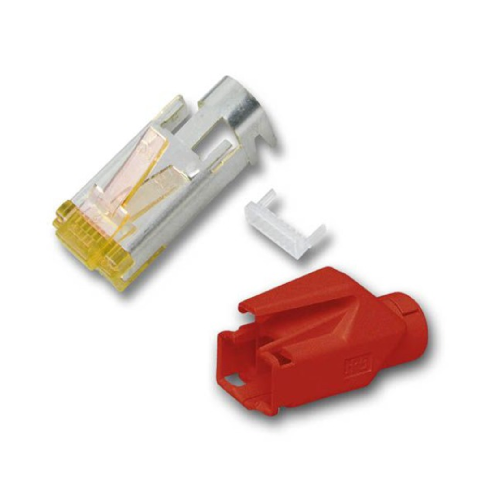 EFB Elektronik RJ45 Hirose Connector STP TM31 Red 100 Pieces 3 Elements Cat.6A