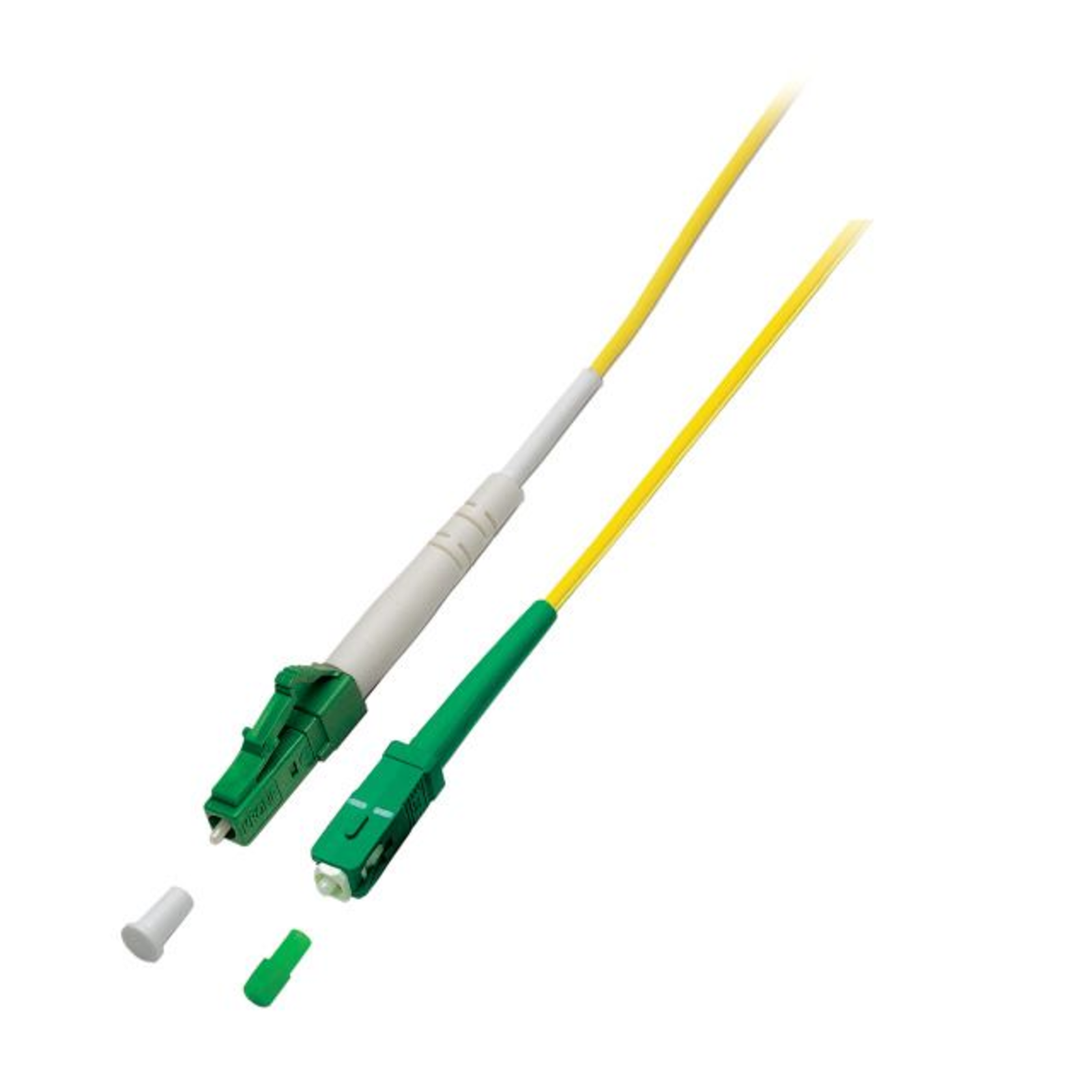 EFB Elektronik Simplex Fibre Optic Patch Cable LC/APC-SC/APC G657.A2 20 M 2.0mm Yellow 9/125 M