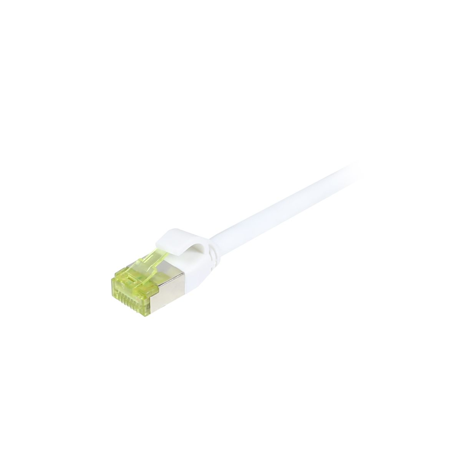 Synergy 21 Patch Cable RJ45 CAT6A 500Mhz White S/FTP Slimline Round D Cable Digital/Data (S217931)