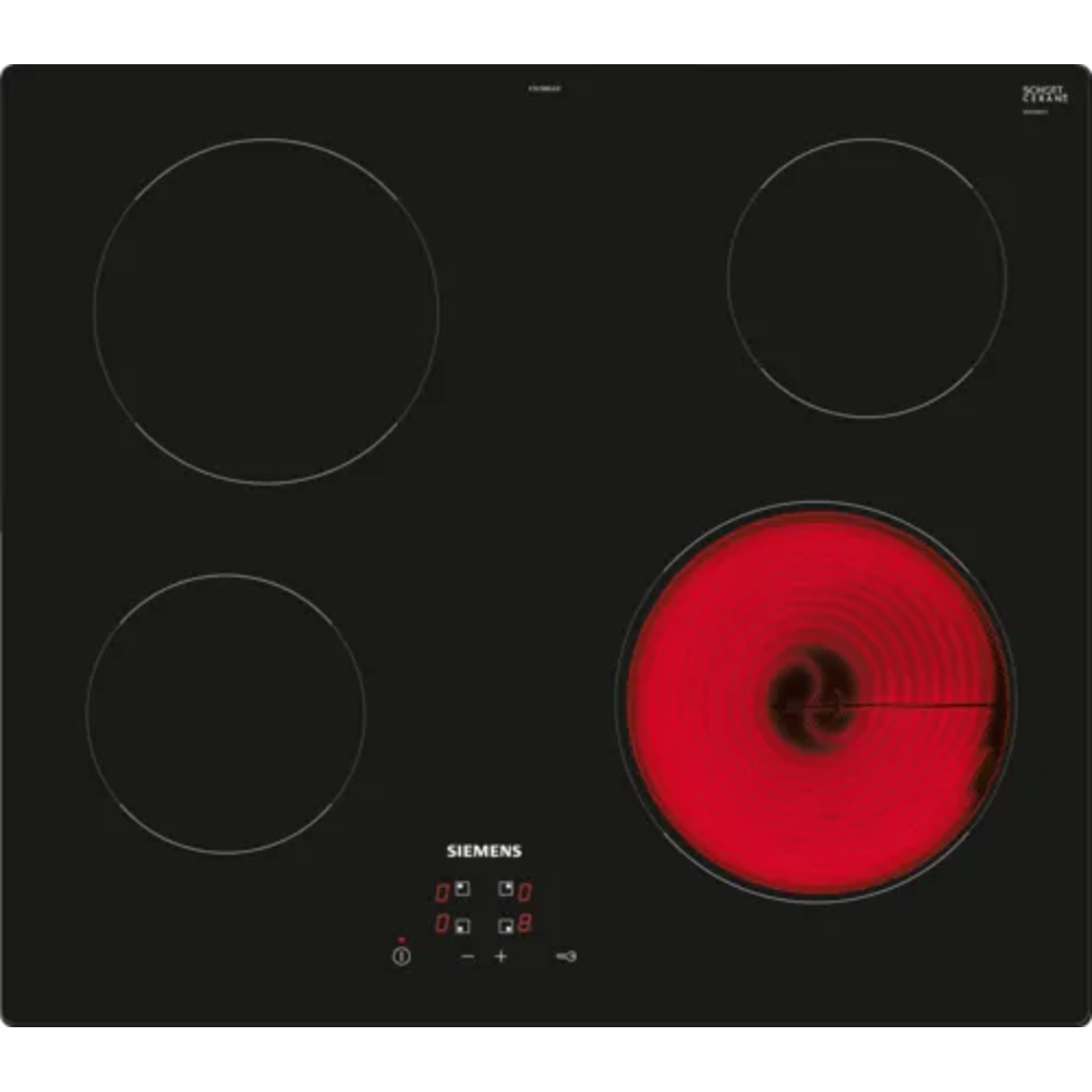 Siemens iQ100 ET61RBEA1E hob Black Built-in 60 cm 4 zone(s)