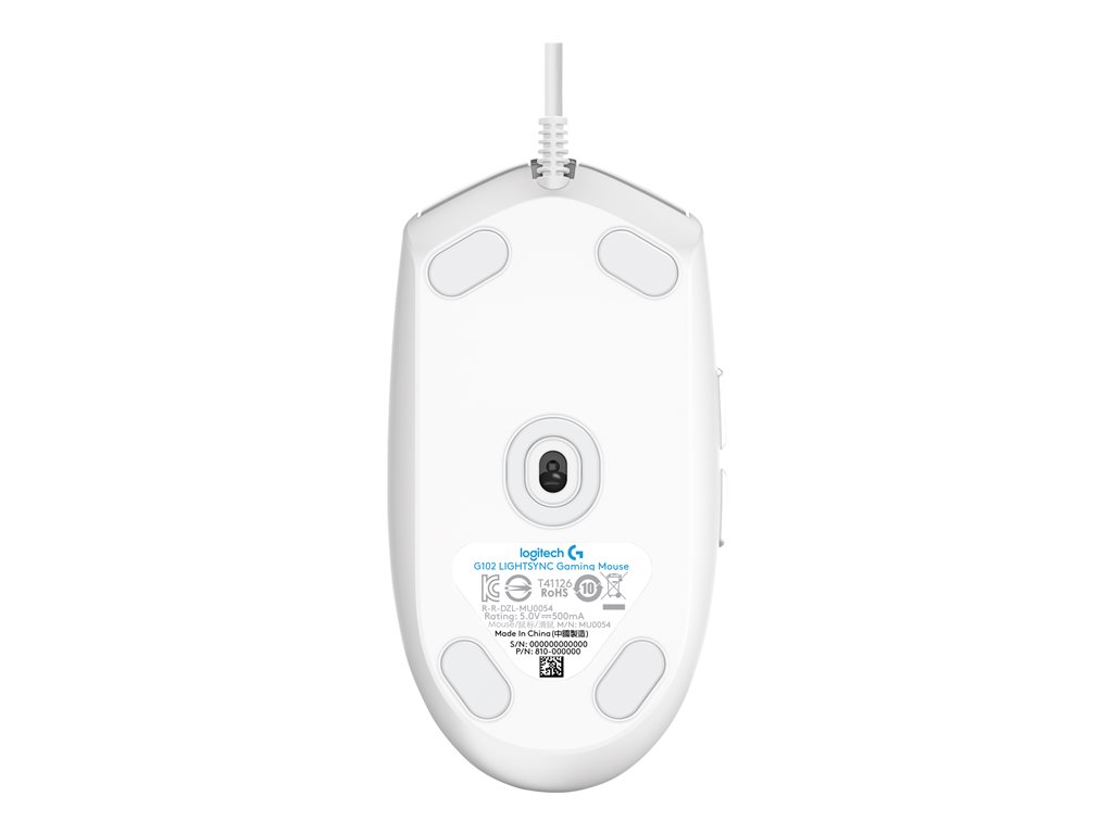 LOGITECH G102 LIGHTSYNC - WHITE - EER