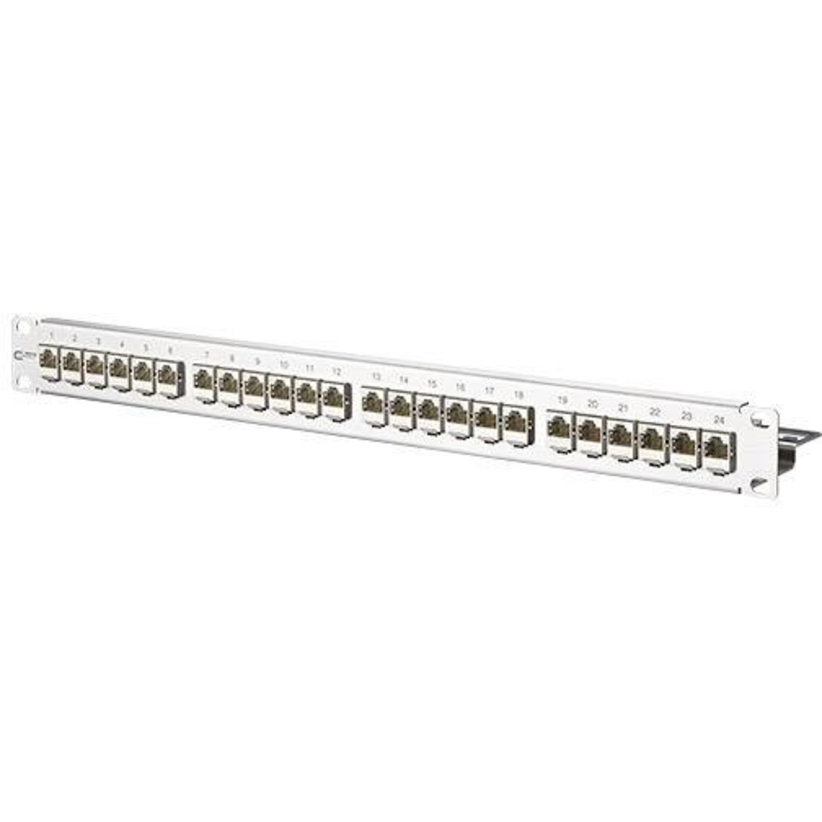 METZ CONNECT E-DAT Modul 24x8(8) 1U Patch Panel Cat.6A Stainless Steel