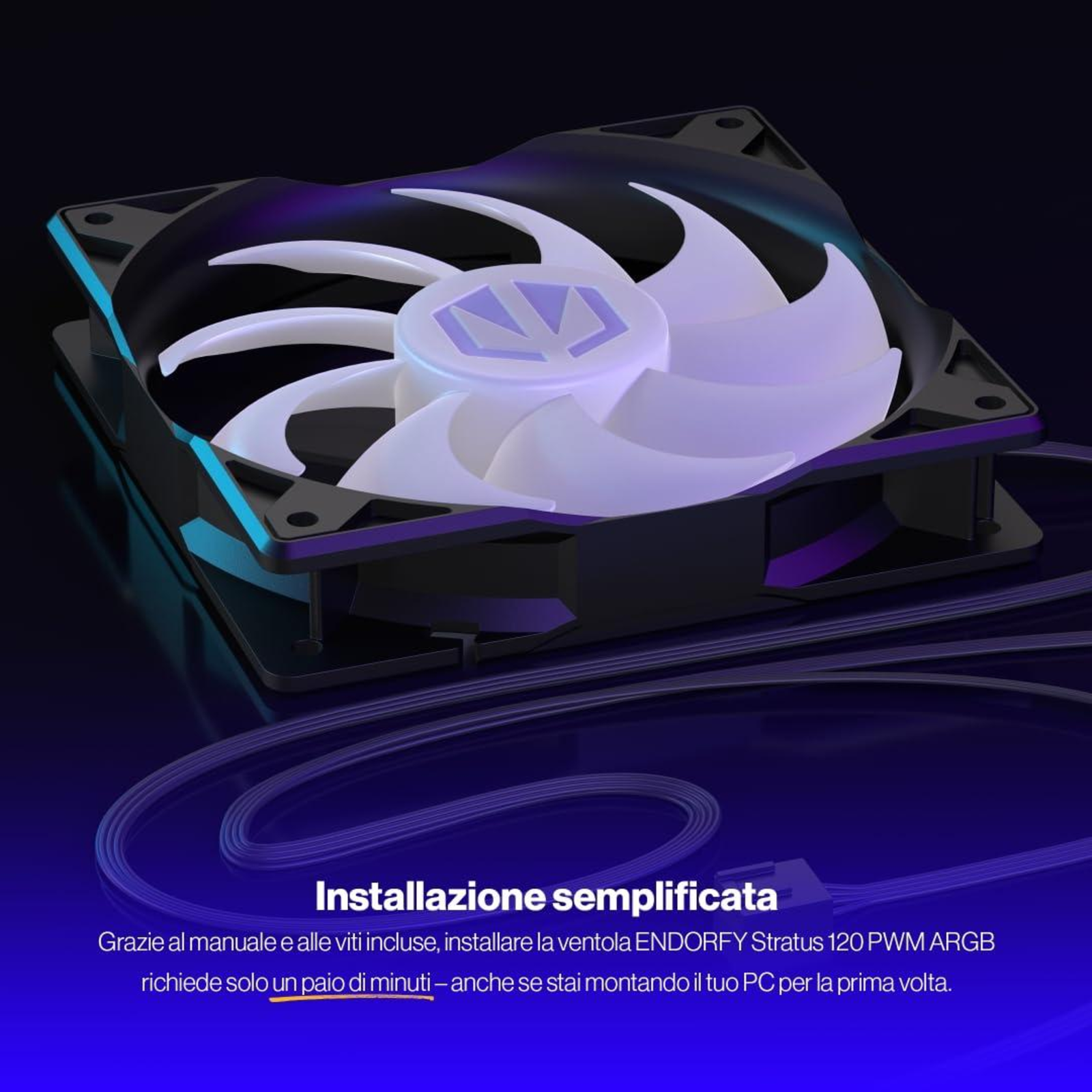 Endorfy Stratus 120 PWM ARGB Housing Fan