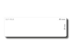 SLP-1RLB WHITE LABEL FOR TRAY - 28X89MM 1000 LAB/ROLL 1 ROLL/BOX