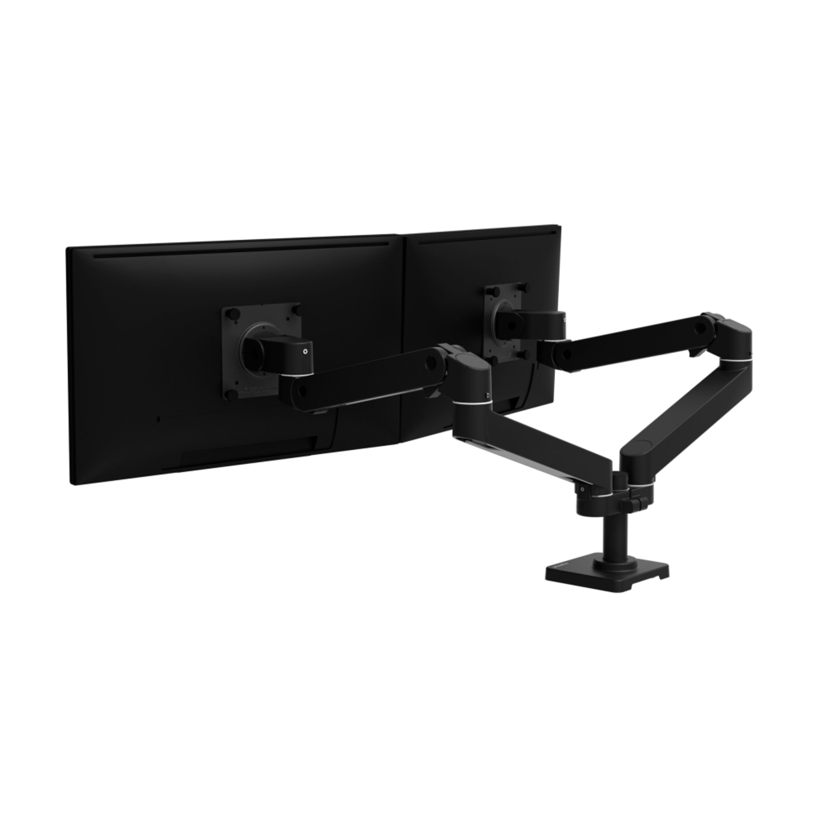ERGOTRON LX Pro Dual Side-by-Side Arm Double Arm Stand for 2 Monitors Black