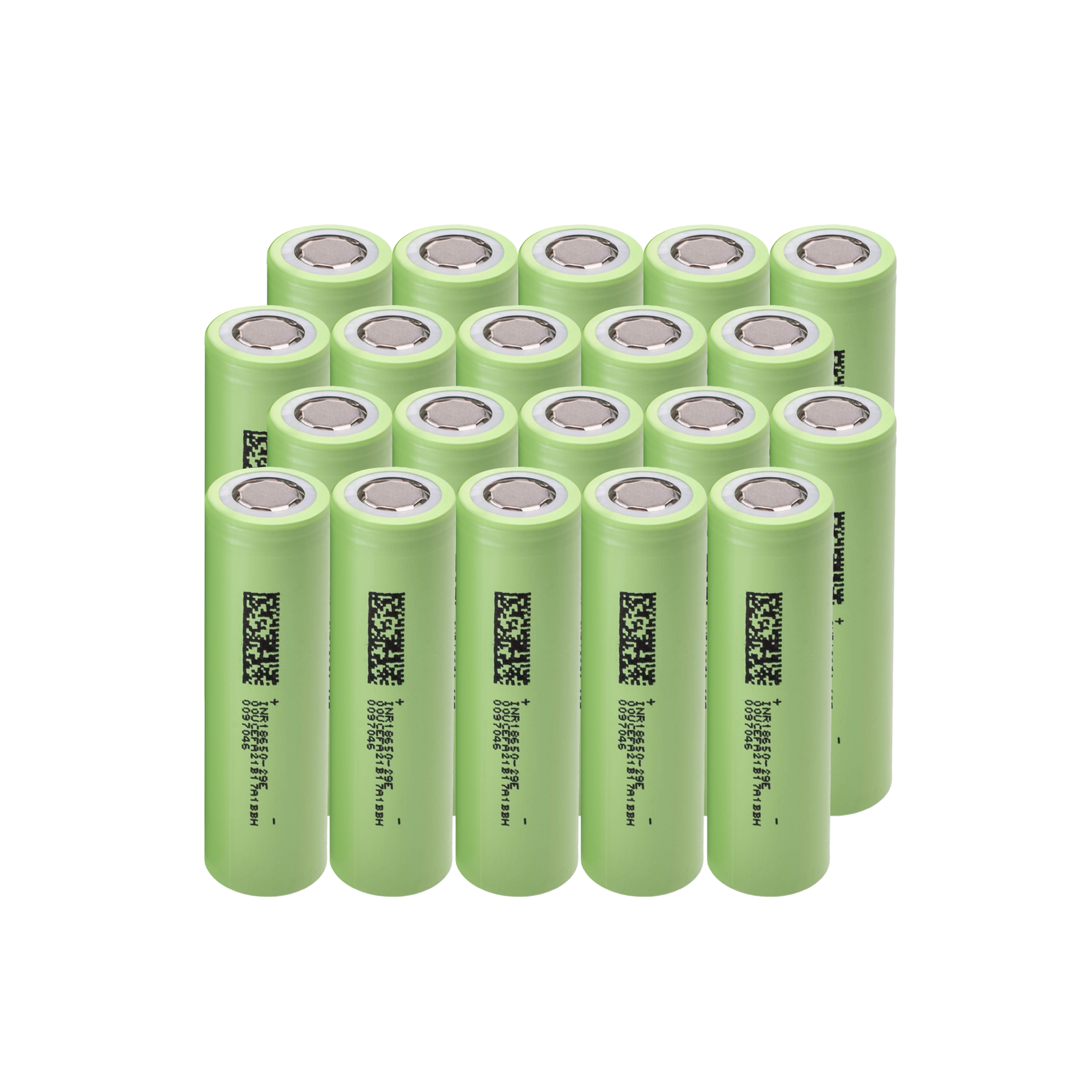 Greencell 20x Battery Cells Battery Cells Green Cell 18650 Li-Ion INR1865029E 3.7V 2900mAh