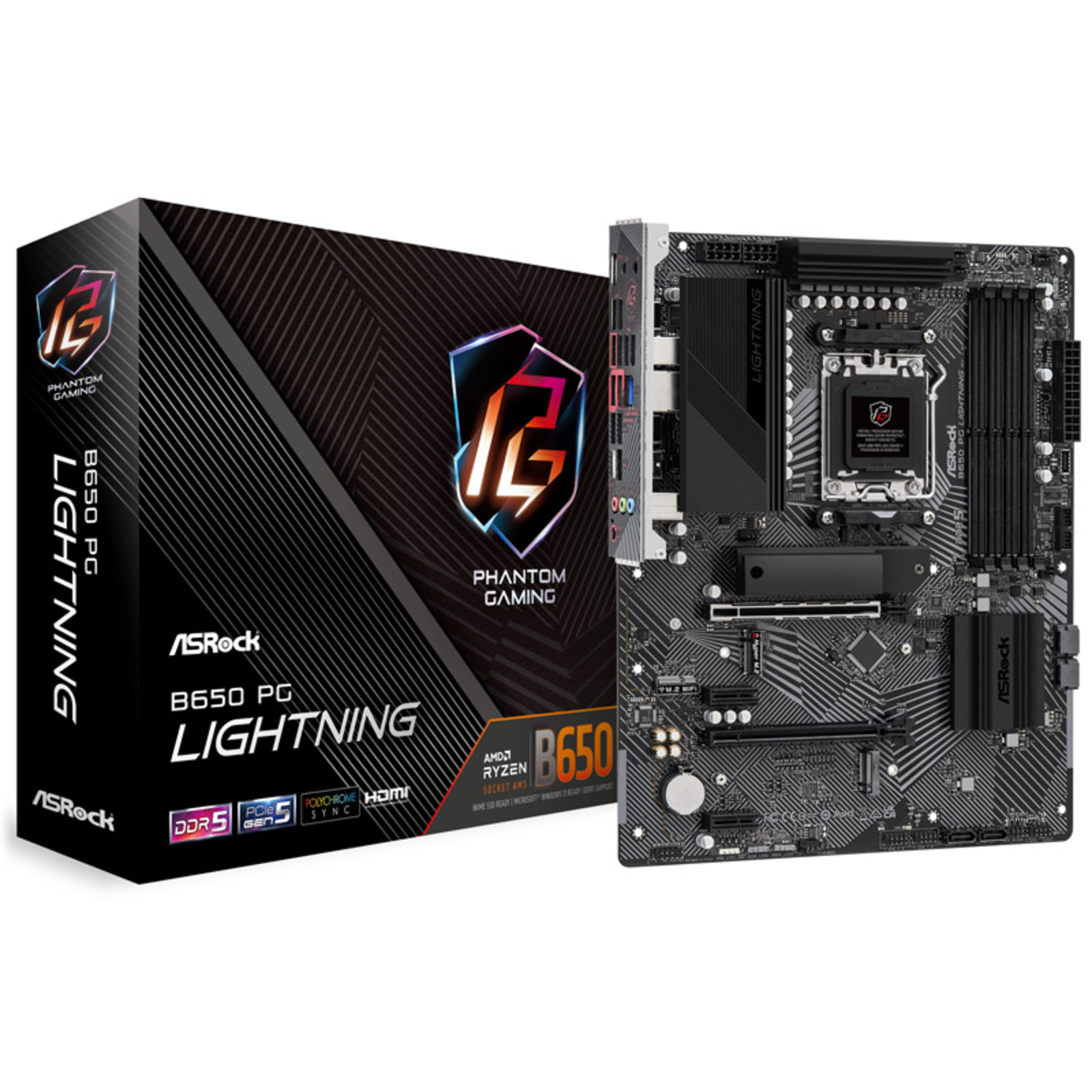ASRock B650 PG LIGHTNING motherboard Socket AM5