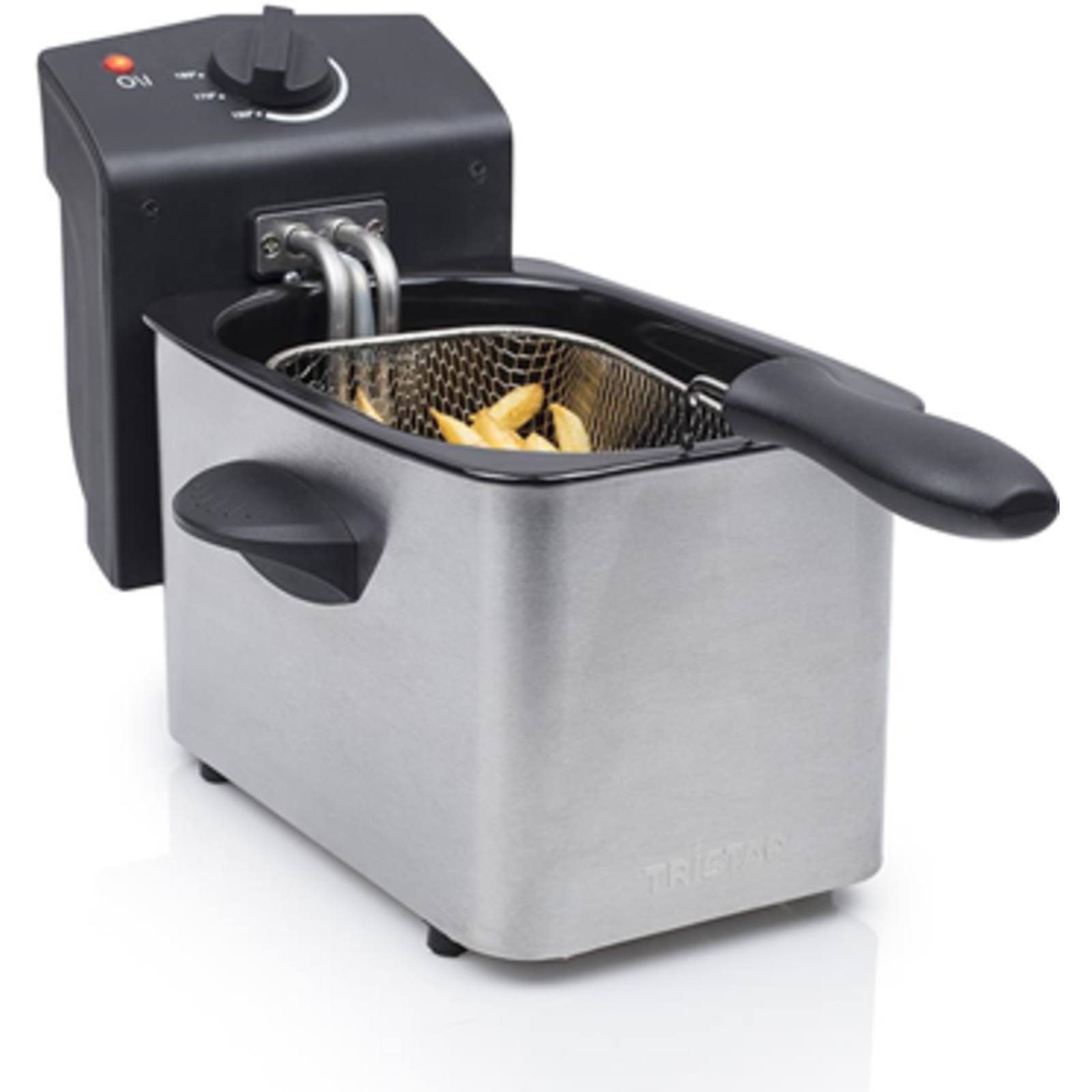 Tristar FR-6919 Deep Fryer Deep Fryer 2 L 150 C 190 C Single Image Black Stainless Steel