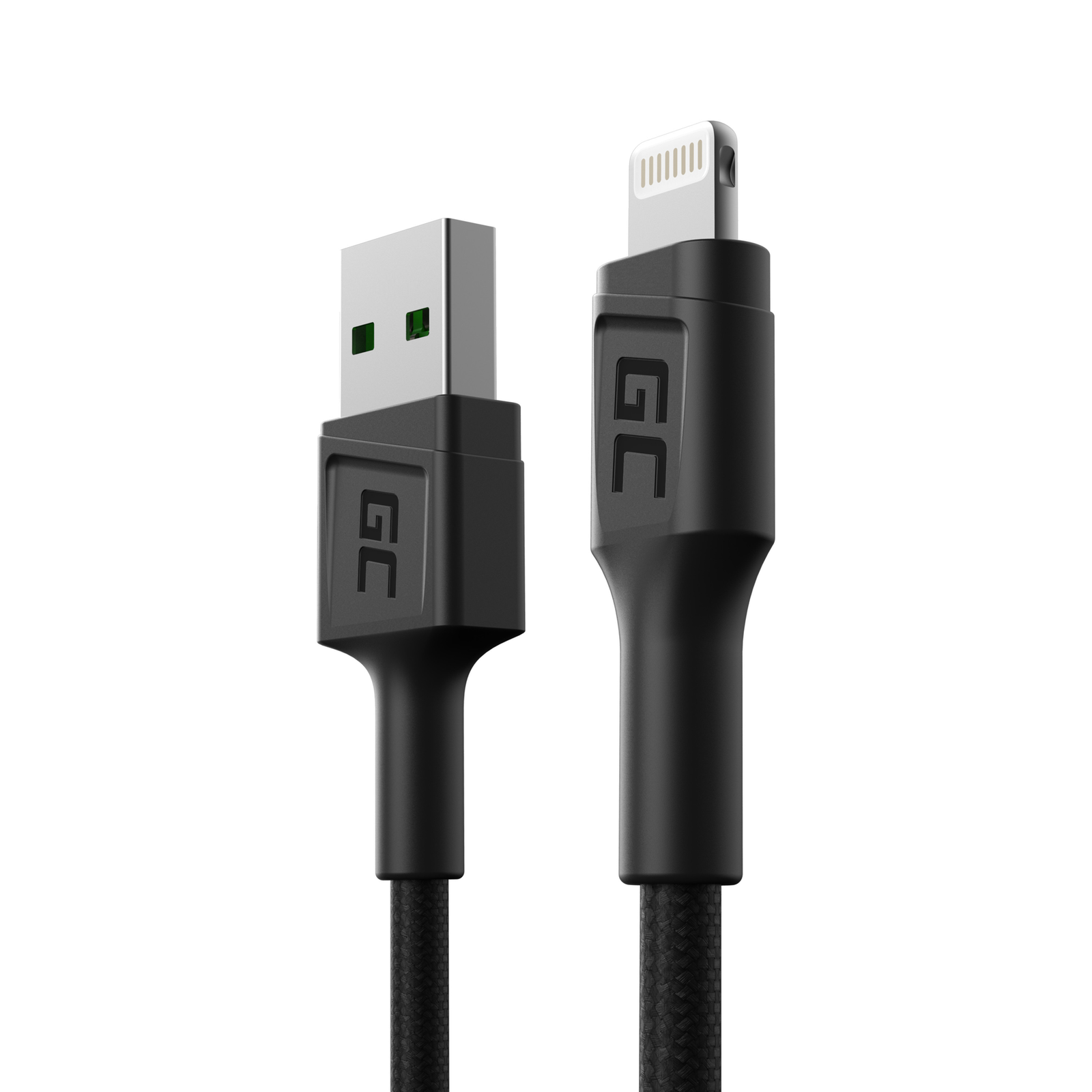 Greencell Powerstream USB-A Lightning Cable Apple 2.4A Quickcharge 30cm