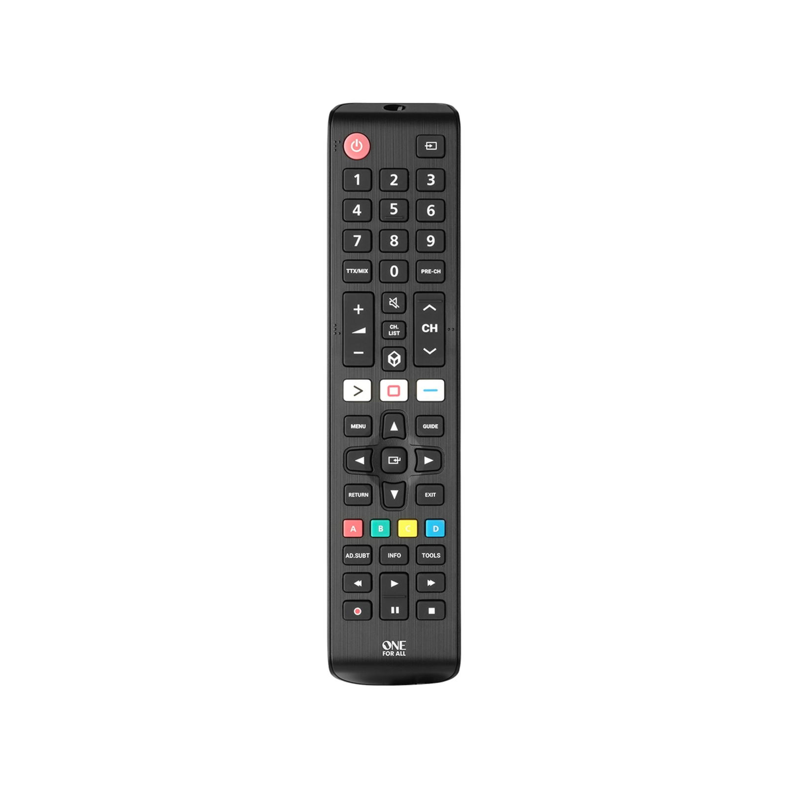 One for All Samsung TV Replacement Remote Control Black