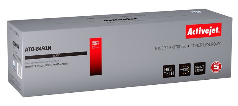 Activejet ATO-B491N toner (replacement for OKI 44917602; Supreme; 12000 pages; black)