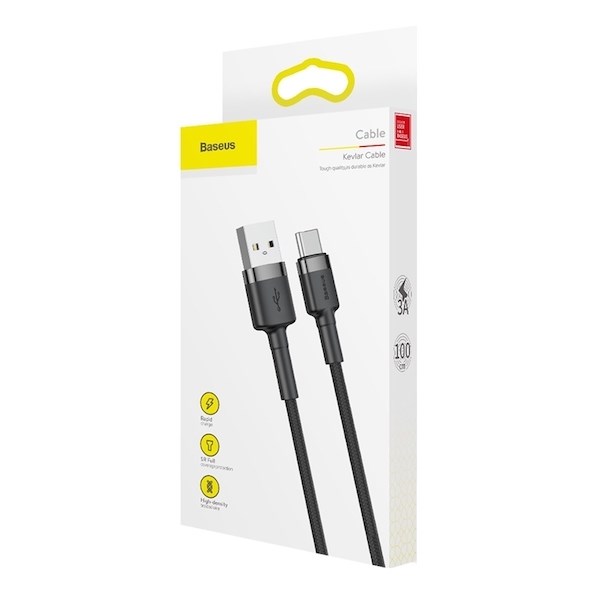 Baseus CATKLF-BG1 USB cable 1 m USB A USB C Black