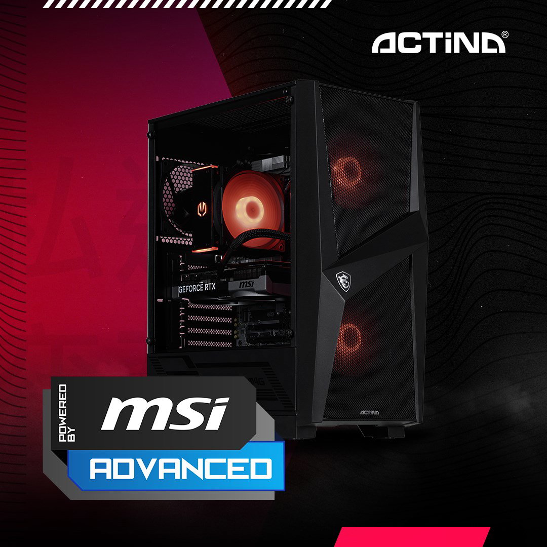 Actina 5901443421634 PC AMD Ryzen 5 7500F 32 GB DDR5-SDRAM 1 TB SSD NVIDIA GeForce RTX 5060 Ti Midi Tower Black