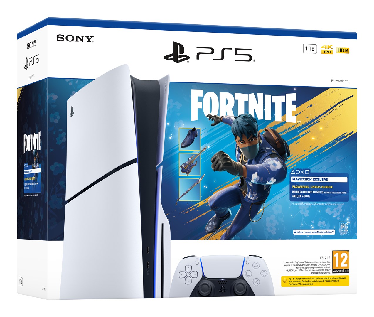 Sony PlayStation 5 Slim Console + Fortnite Blooming Chaos