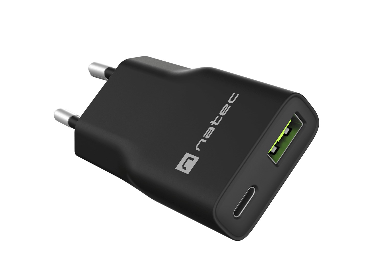 NATEC NUC-2377 mobile device charger Universal Black AC Fast charging Indoor