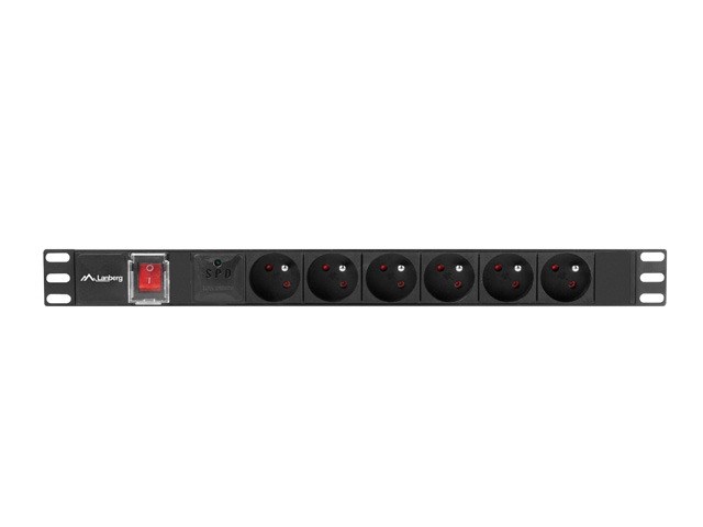 LANBERG POWER STRIP PDU RACK 19 (1U, 16A, 6X 230V PL, 2m)