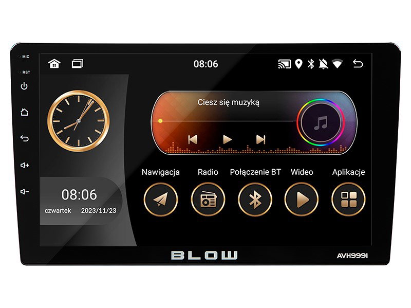 Radio BLOW AVH-9991 1DIN 9 Android/WiFi/GPS/CARPLAY